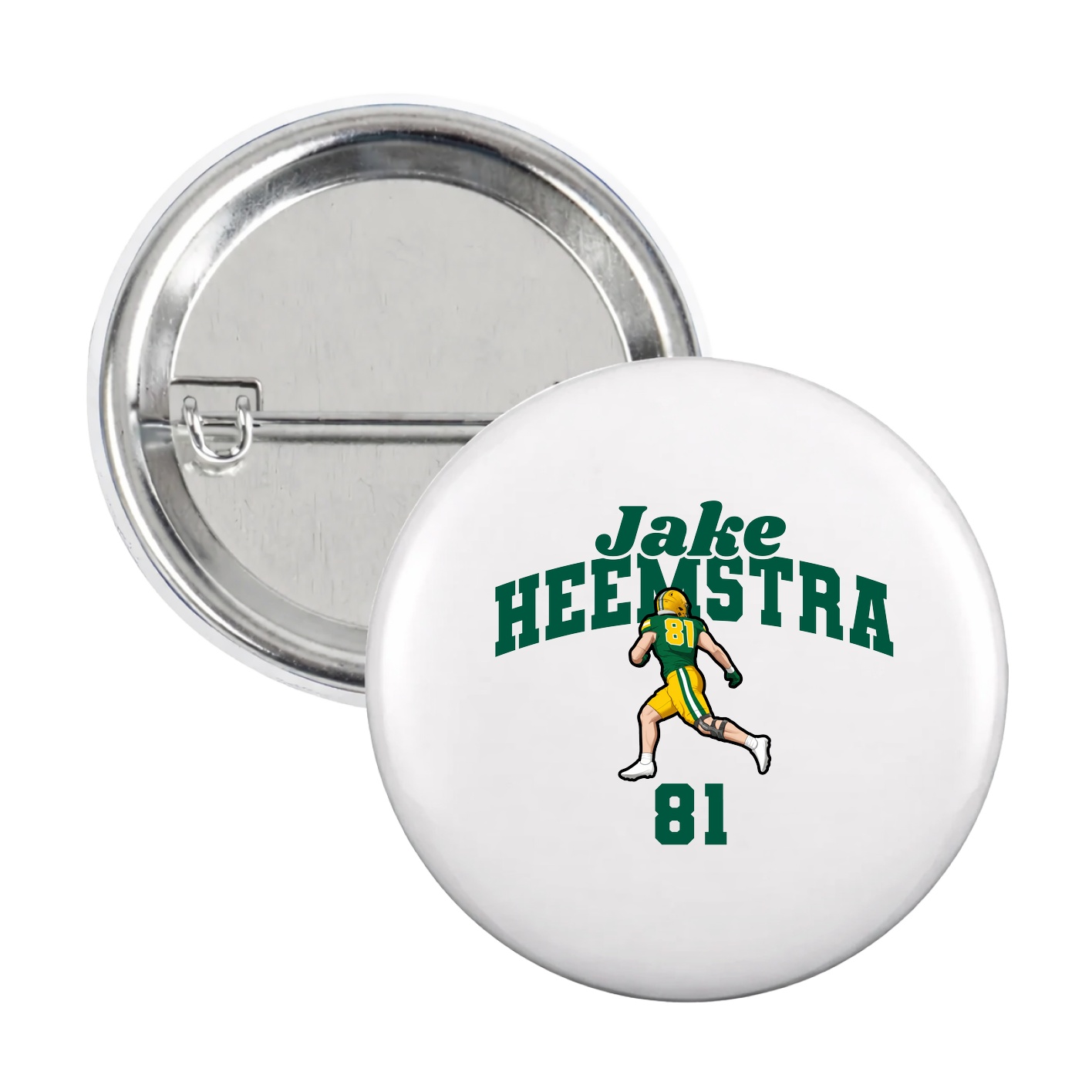 Game Day Button — Signature Arch in White