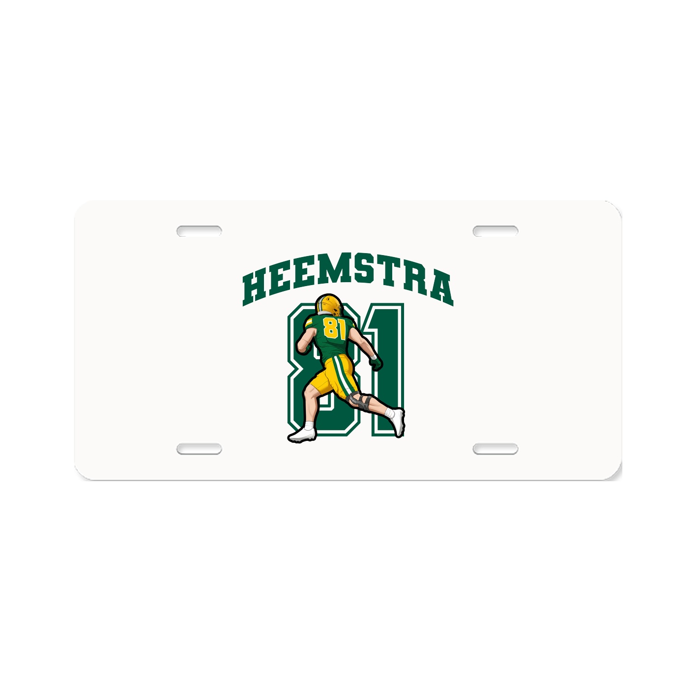 License Plate — Number in Classic