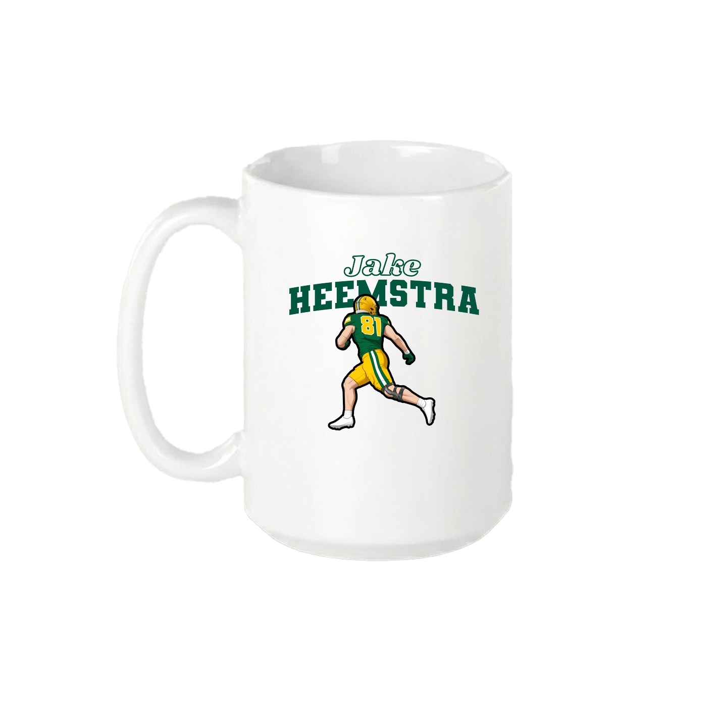 15oz Coffee Mug — Name Arch in White