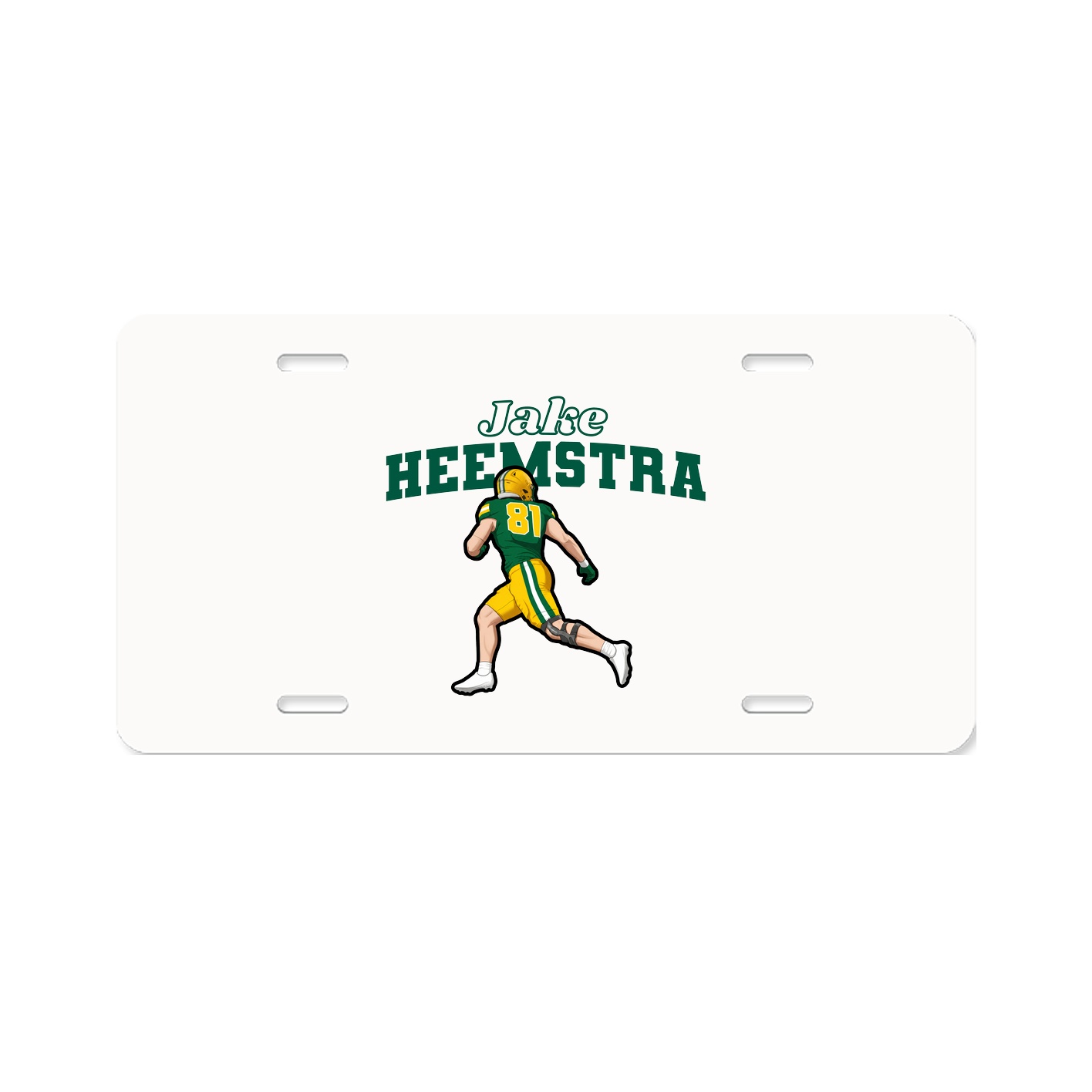 License Plate — Name Arch in Classic