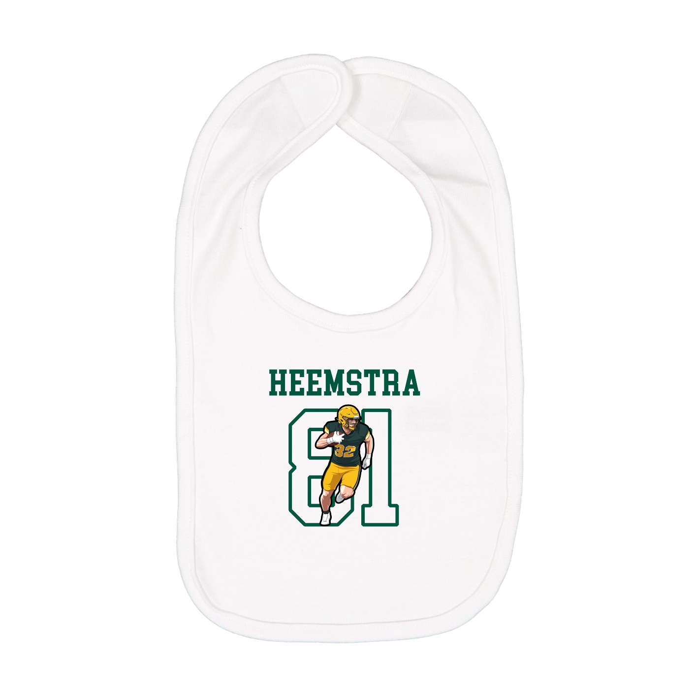 Infant Bib — Shirsey in White