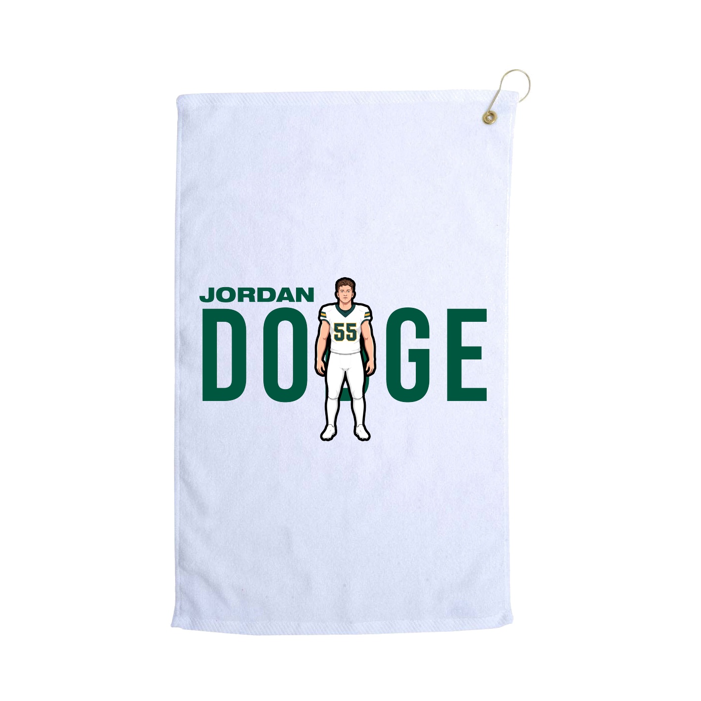 Golf Towel — Player Name in White