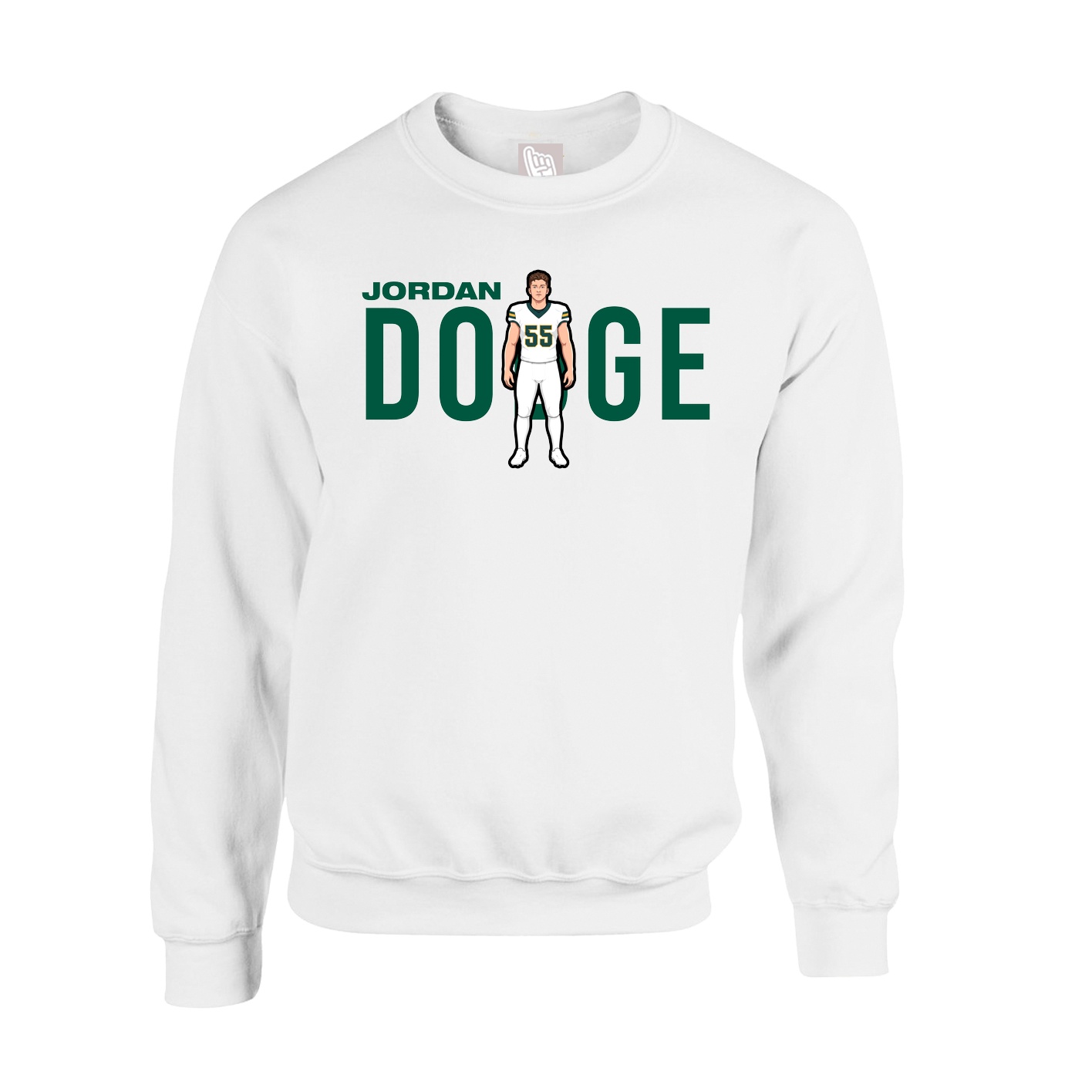 Fleece Crew — Player Name in White