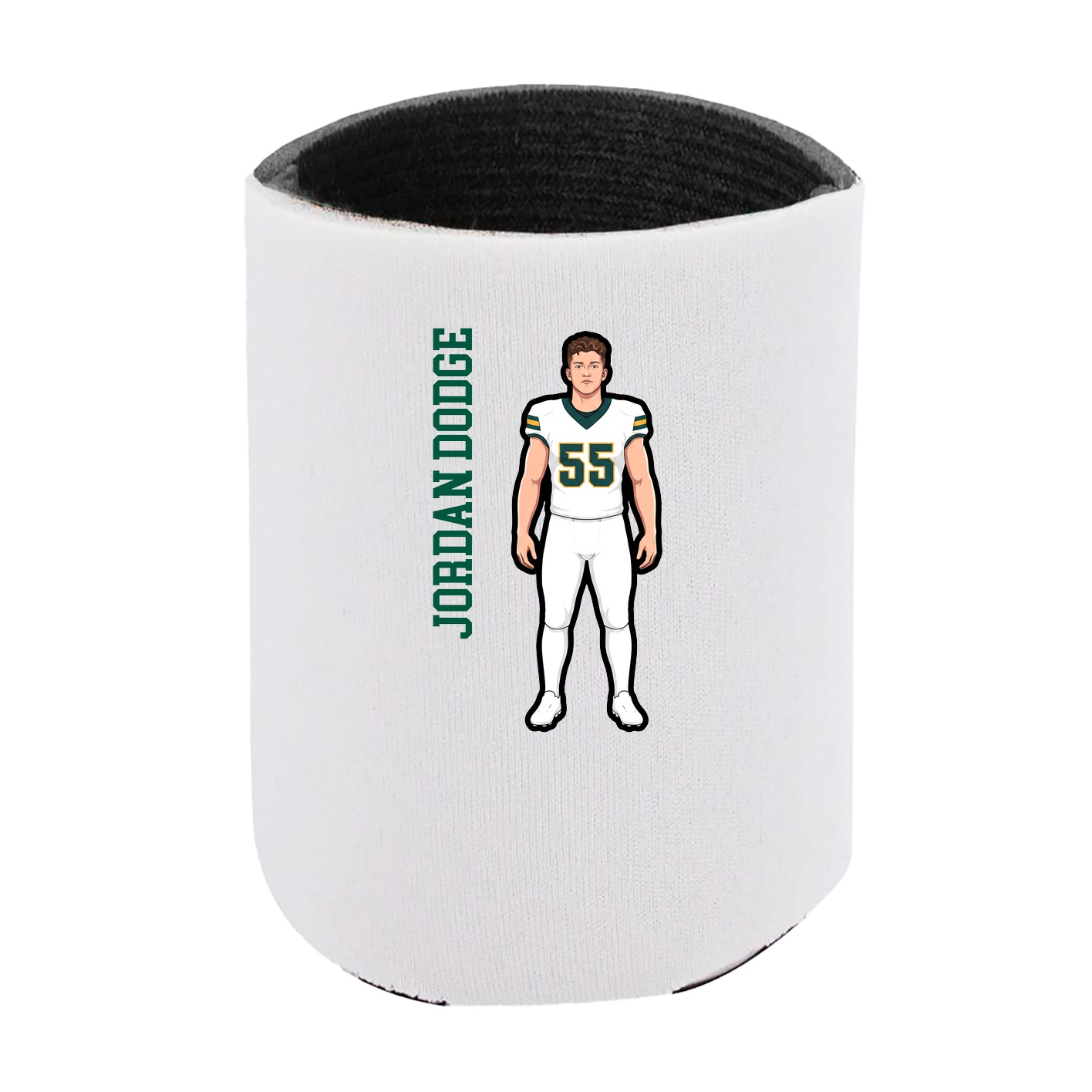 Can Holder — Name Vertical in White