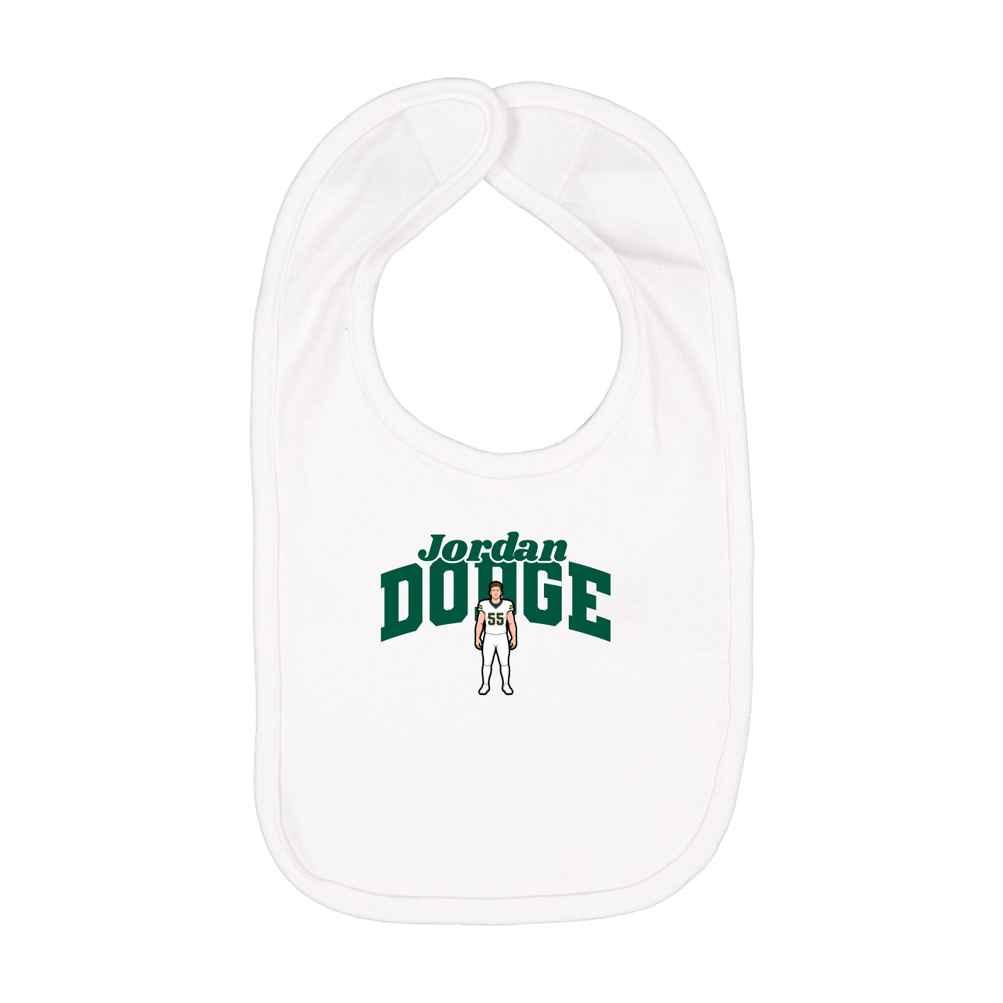 Infant Bib — Signature Arch in White
