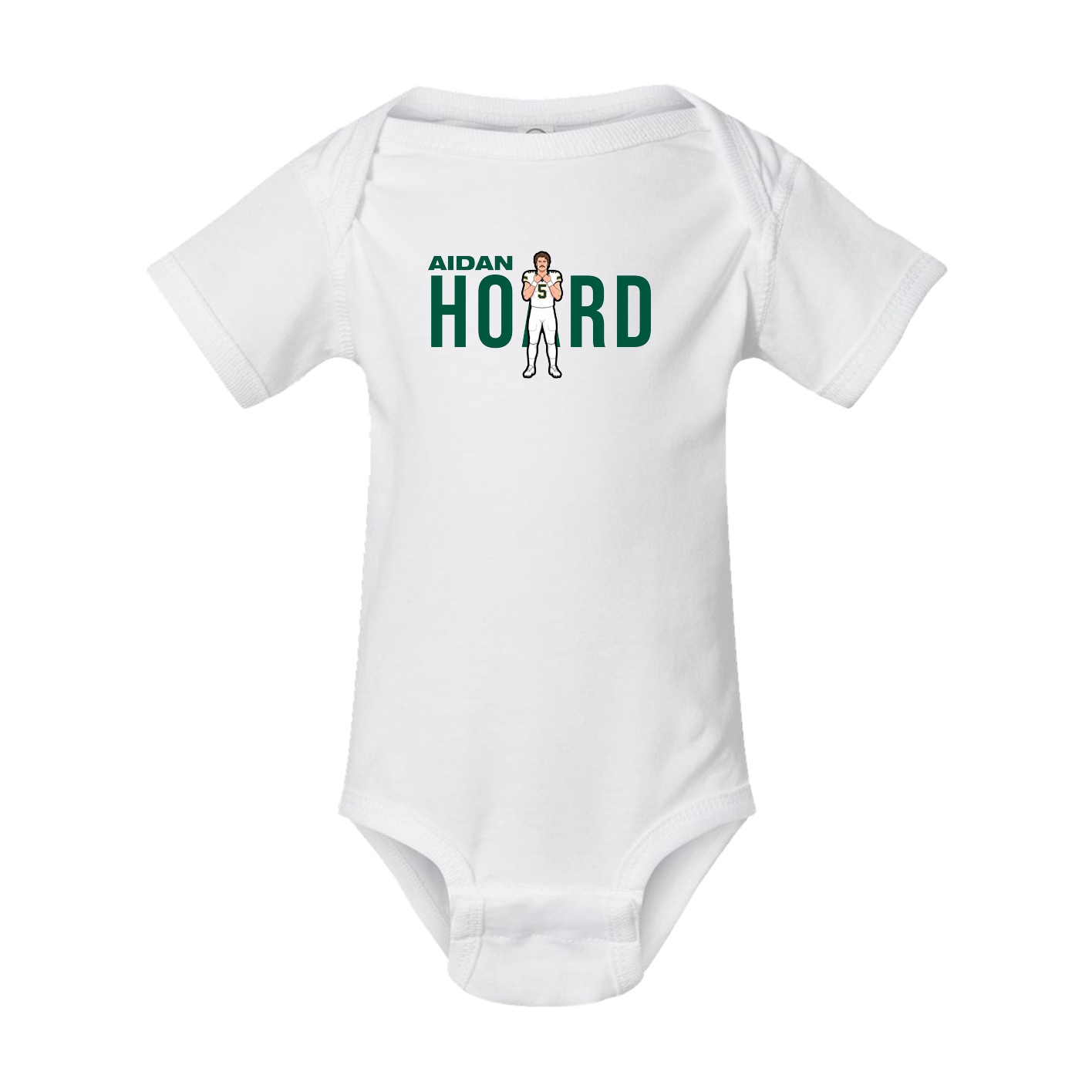 Baby Onesie — Player Name in White