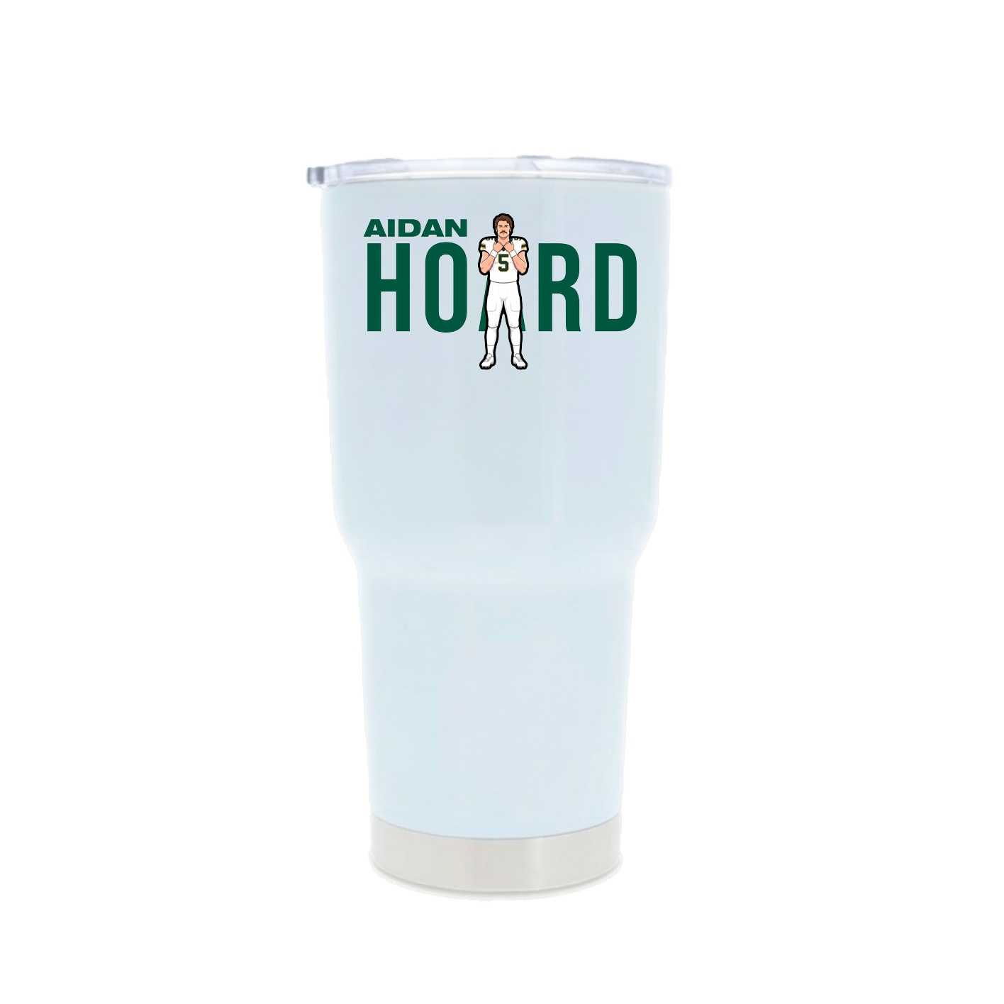 30oz Stainless Steel Tumbler — Player Name in White