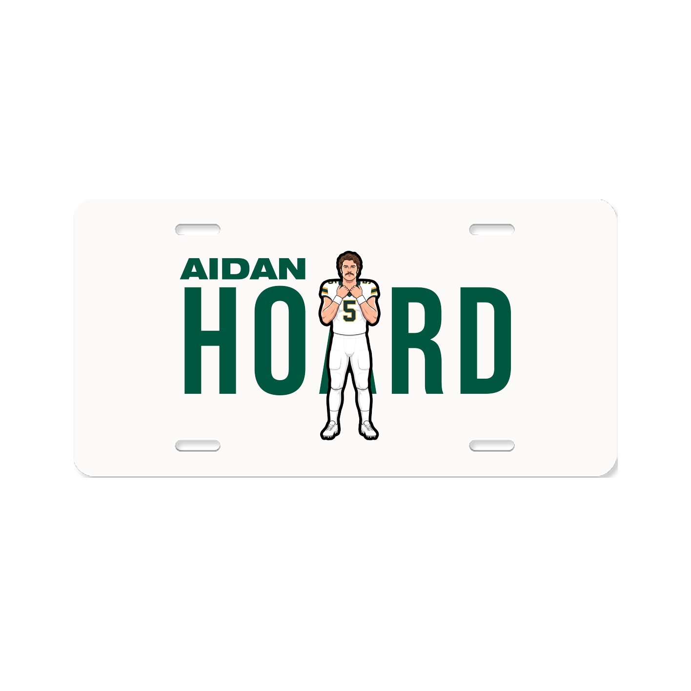 License Plate — Player Name in Classic
