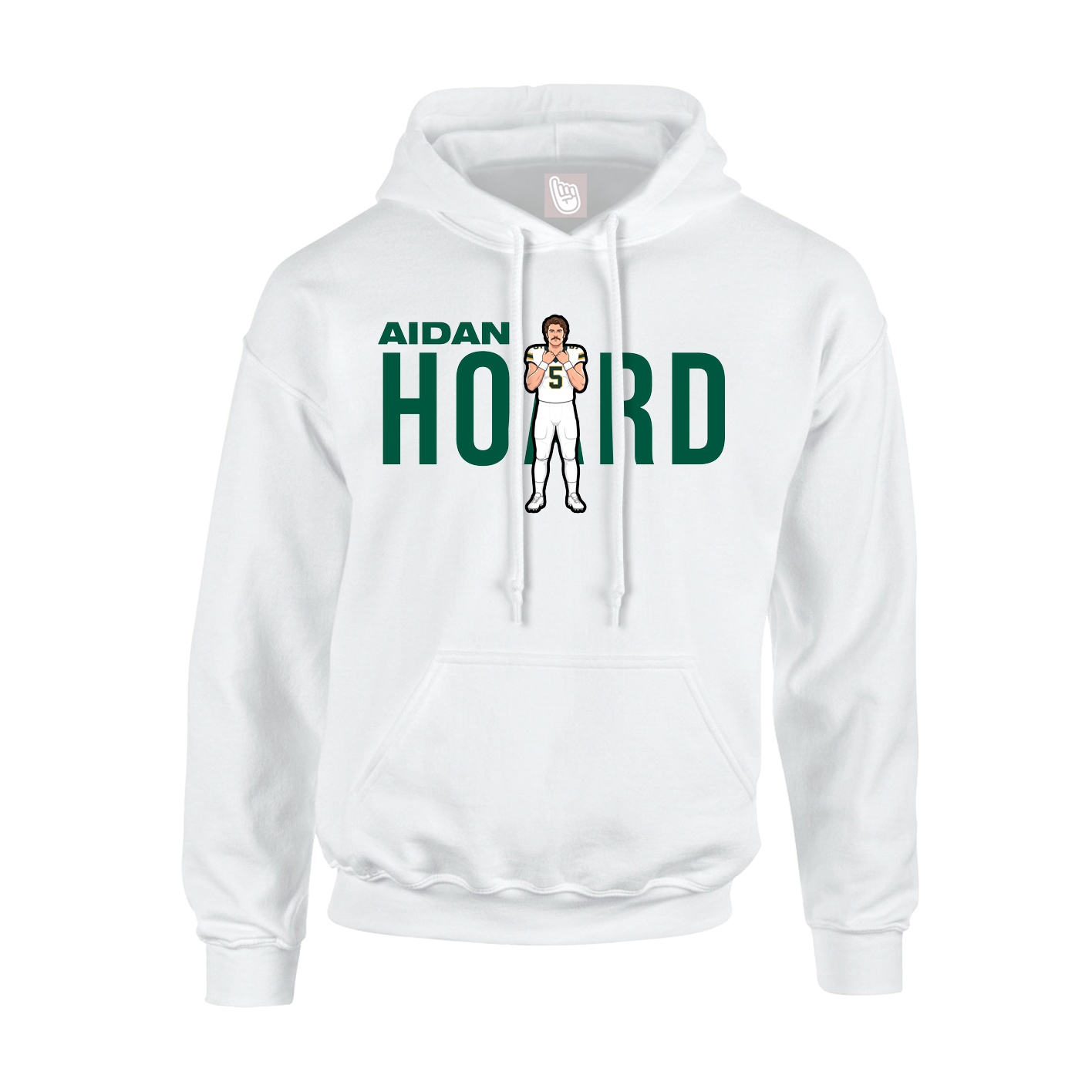 Hoodie — Player Name in White