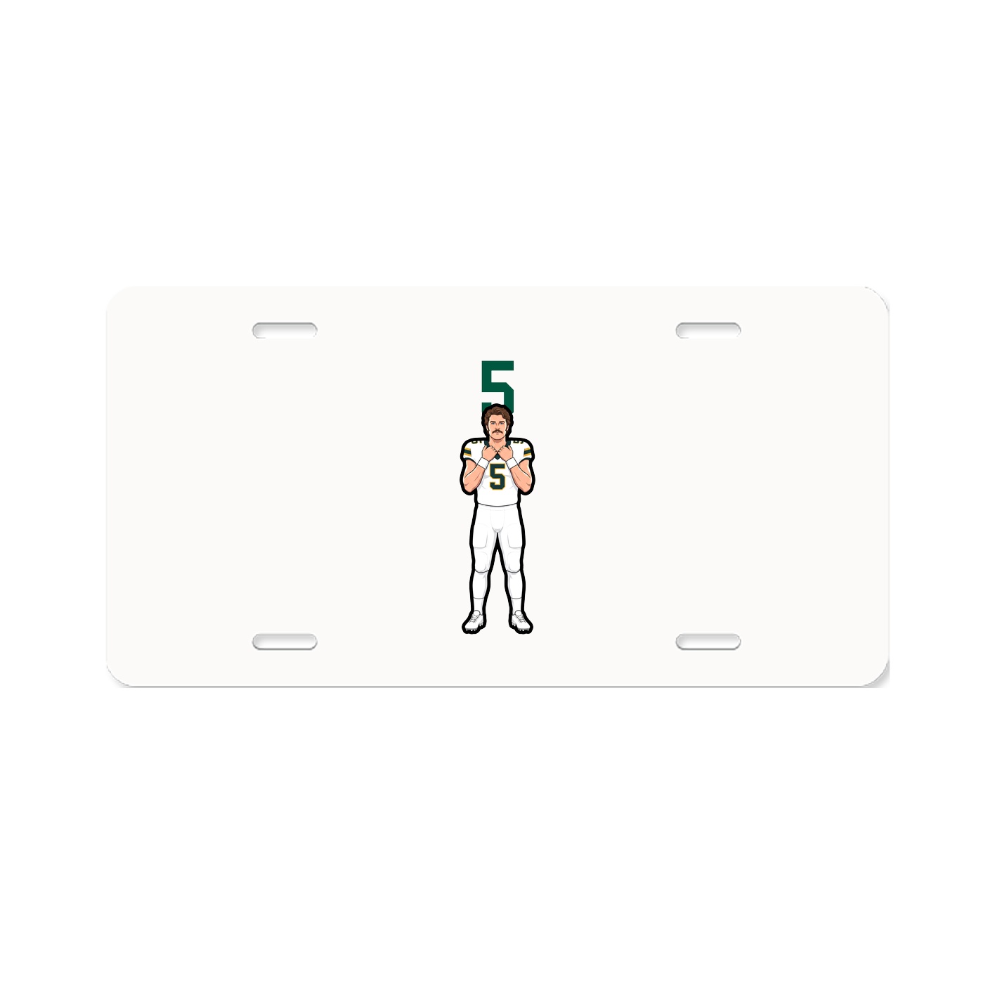 License Plate — Number Top in Classic