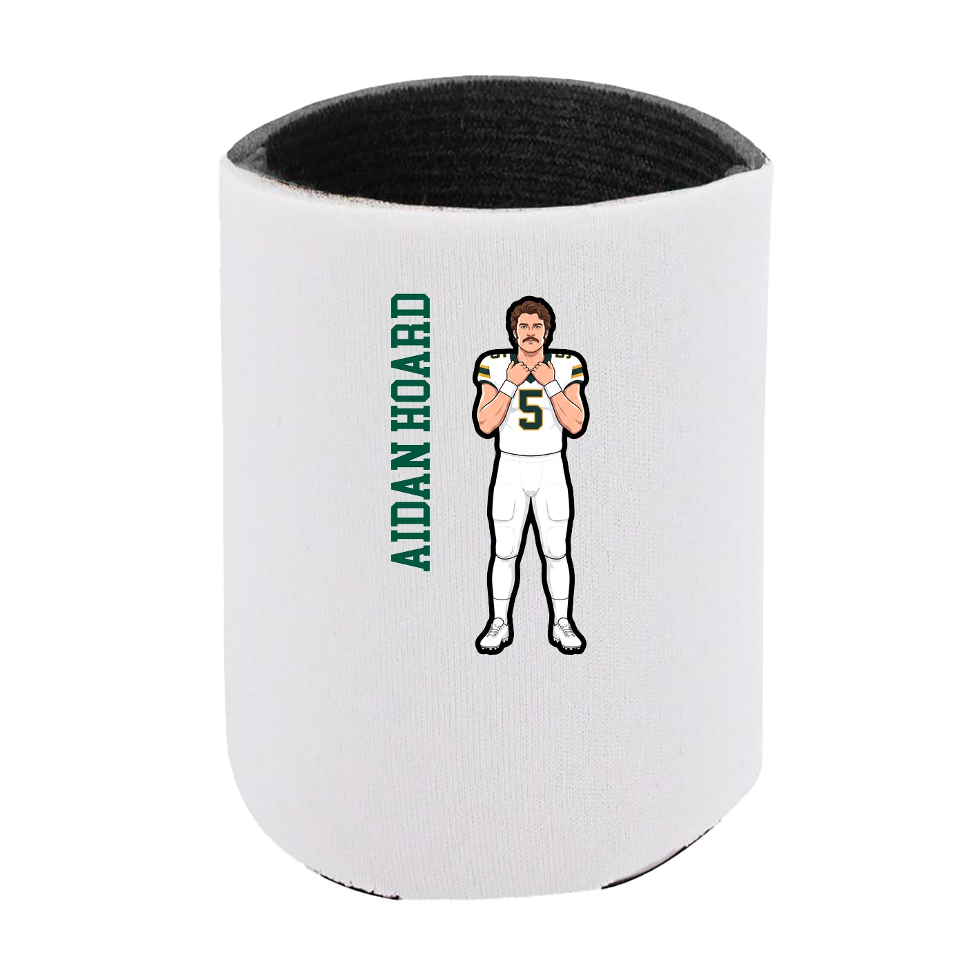 Can Holder — Name Vertical in White