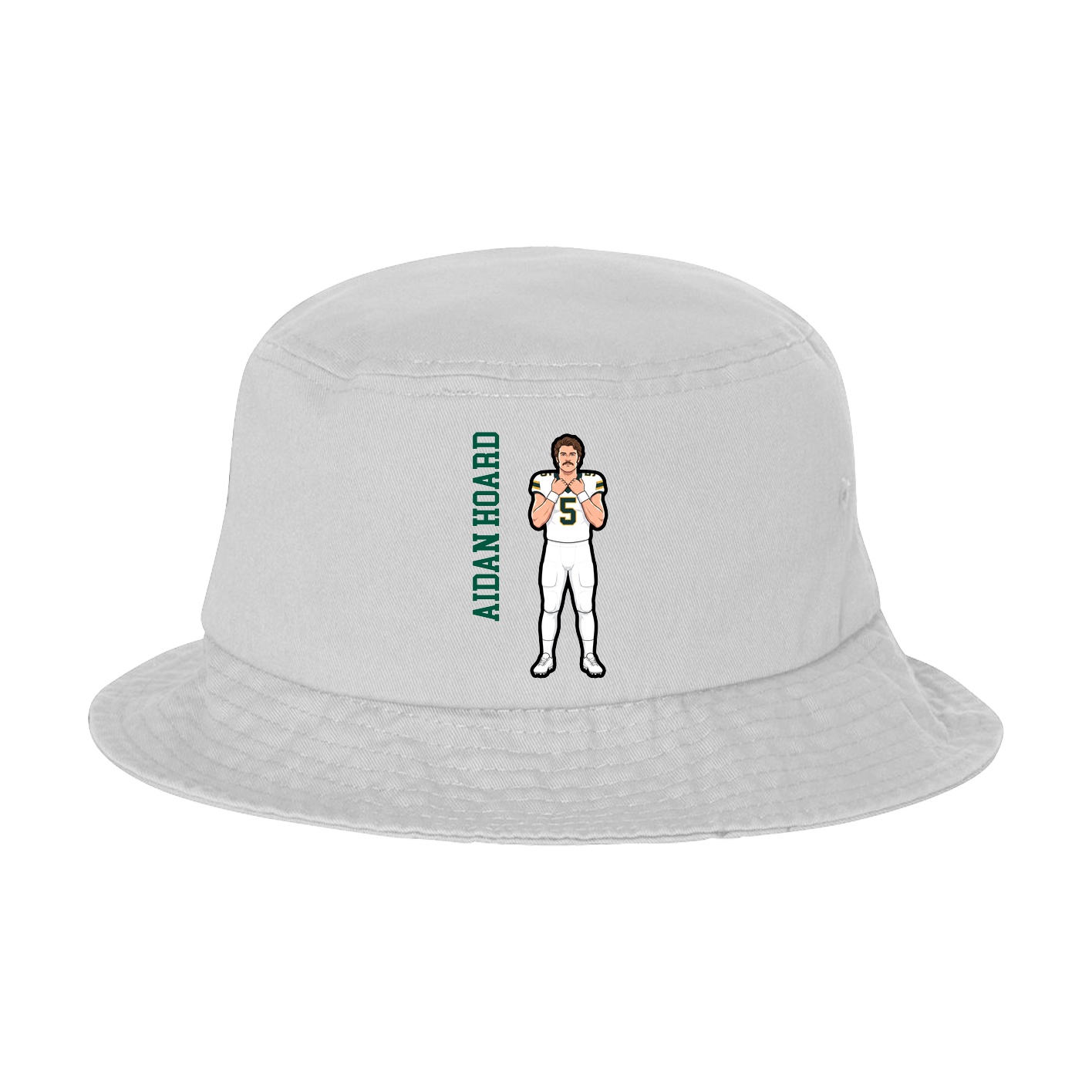 Bucket Cap — Name Vertical in White