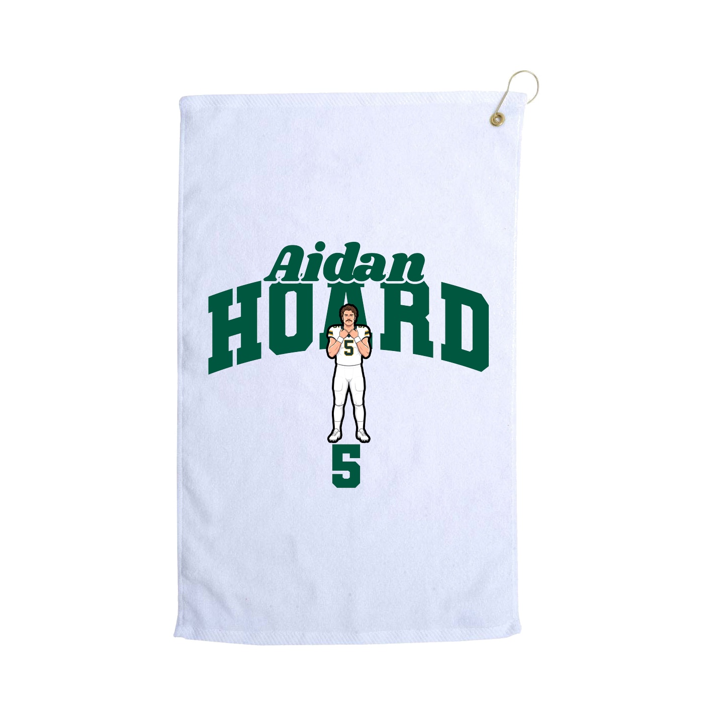 Golf Towel — Signature Arch in White