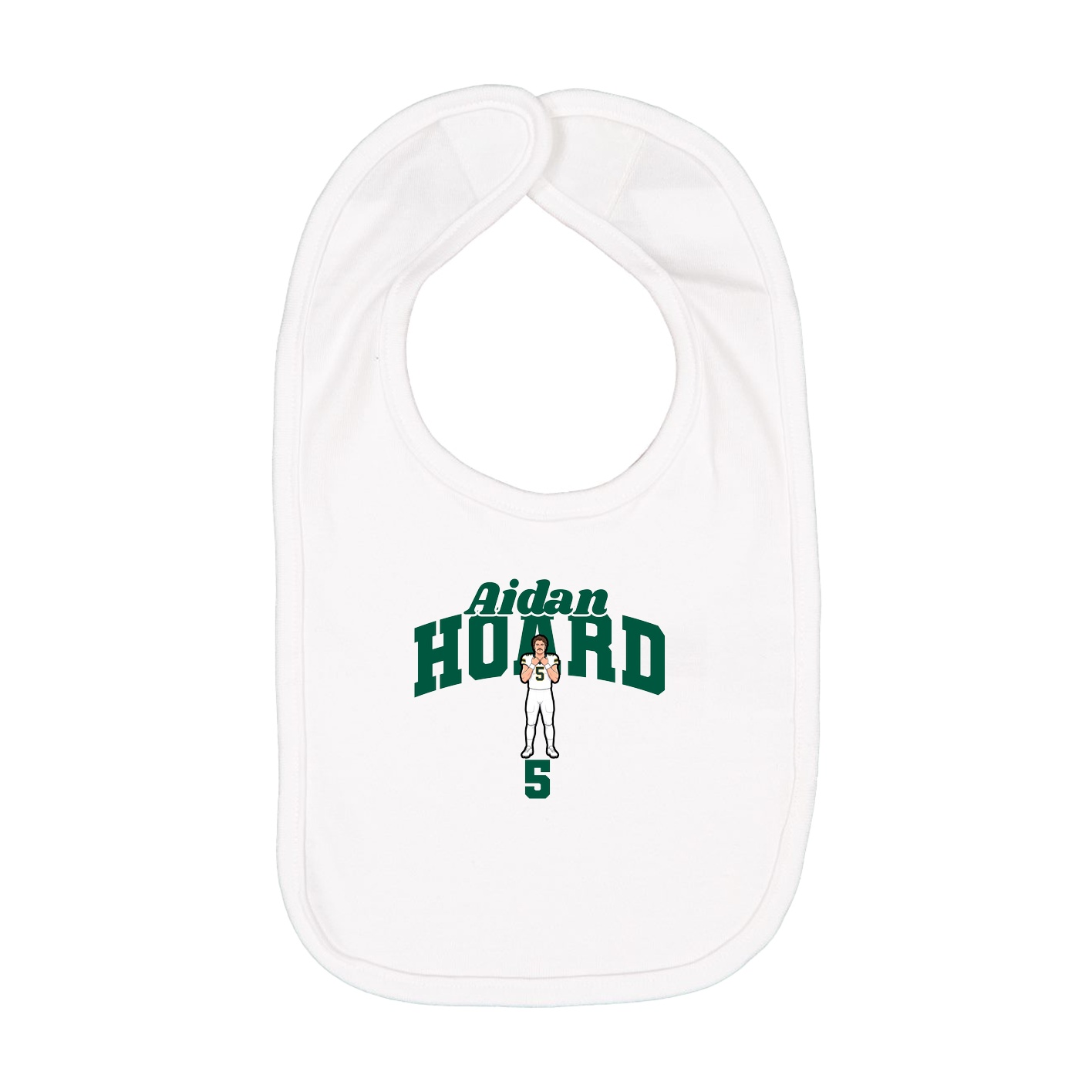 Infant Bib — Signature Arch in White
