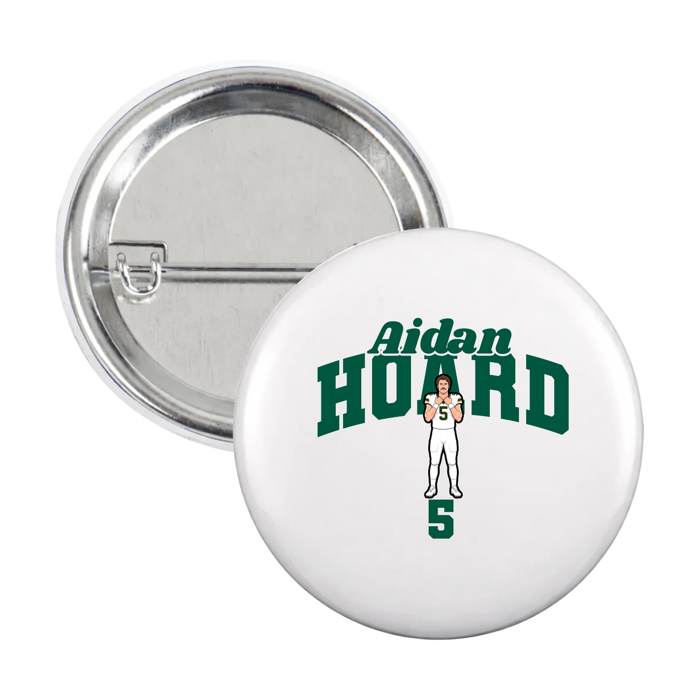 Game Day Button — Signature Arch in White