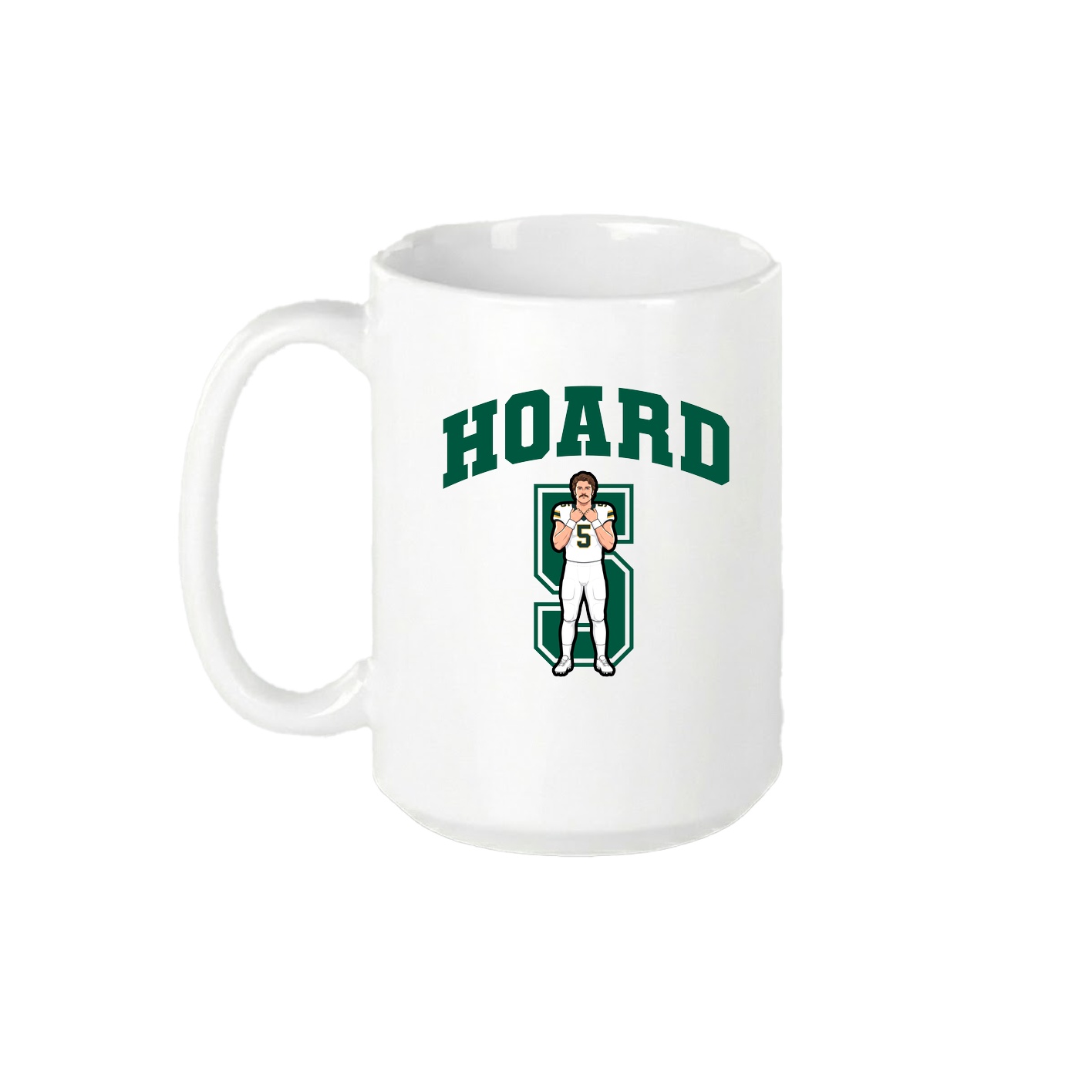 15oz Coffee Mug — Number in White