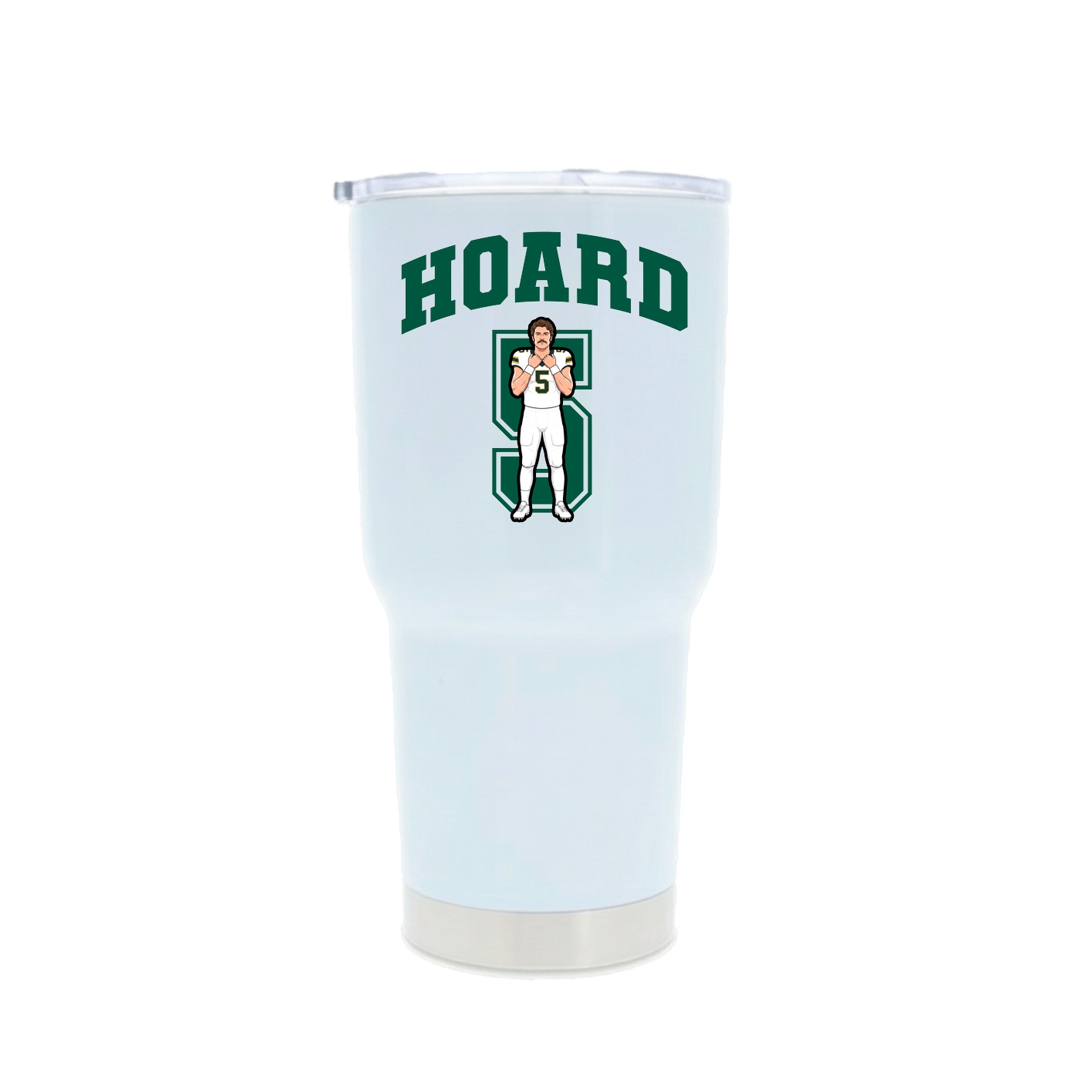 30oz Stainless Steel Tumbler — Number in White