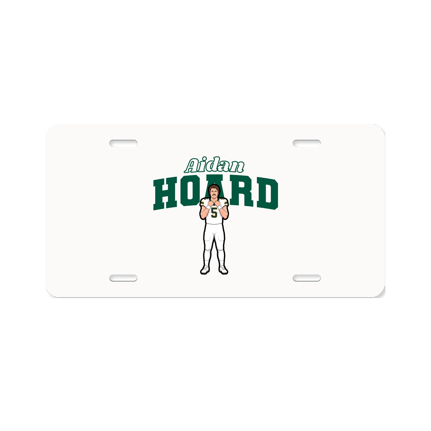 License Plate — Name Arch in Classic