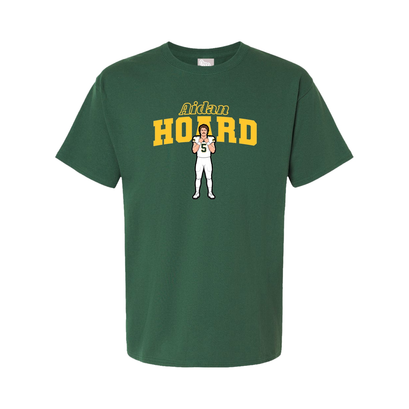 Youth Tee — Name Arch in Green