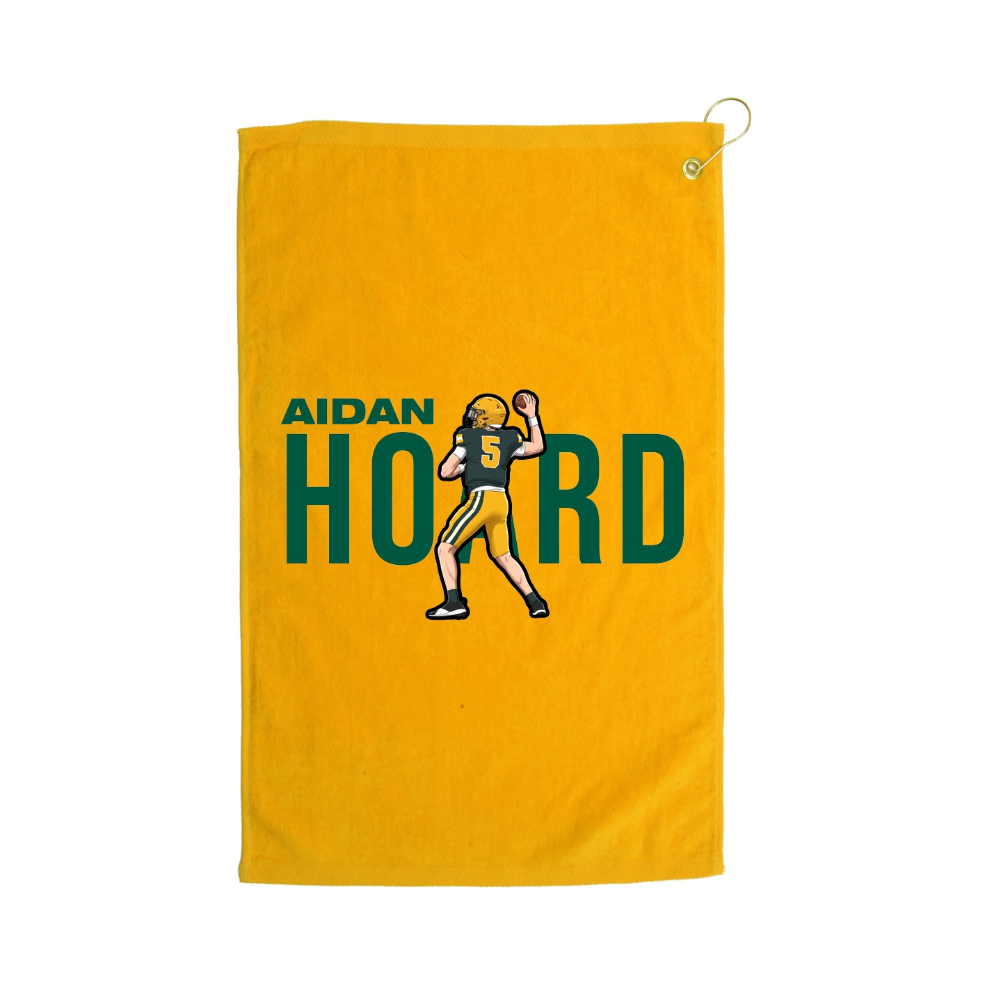 Golf Towel — Player Name in Gold