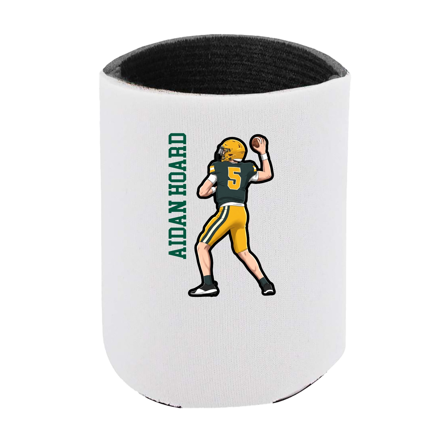 Can Holder — Name Vertical in White