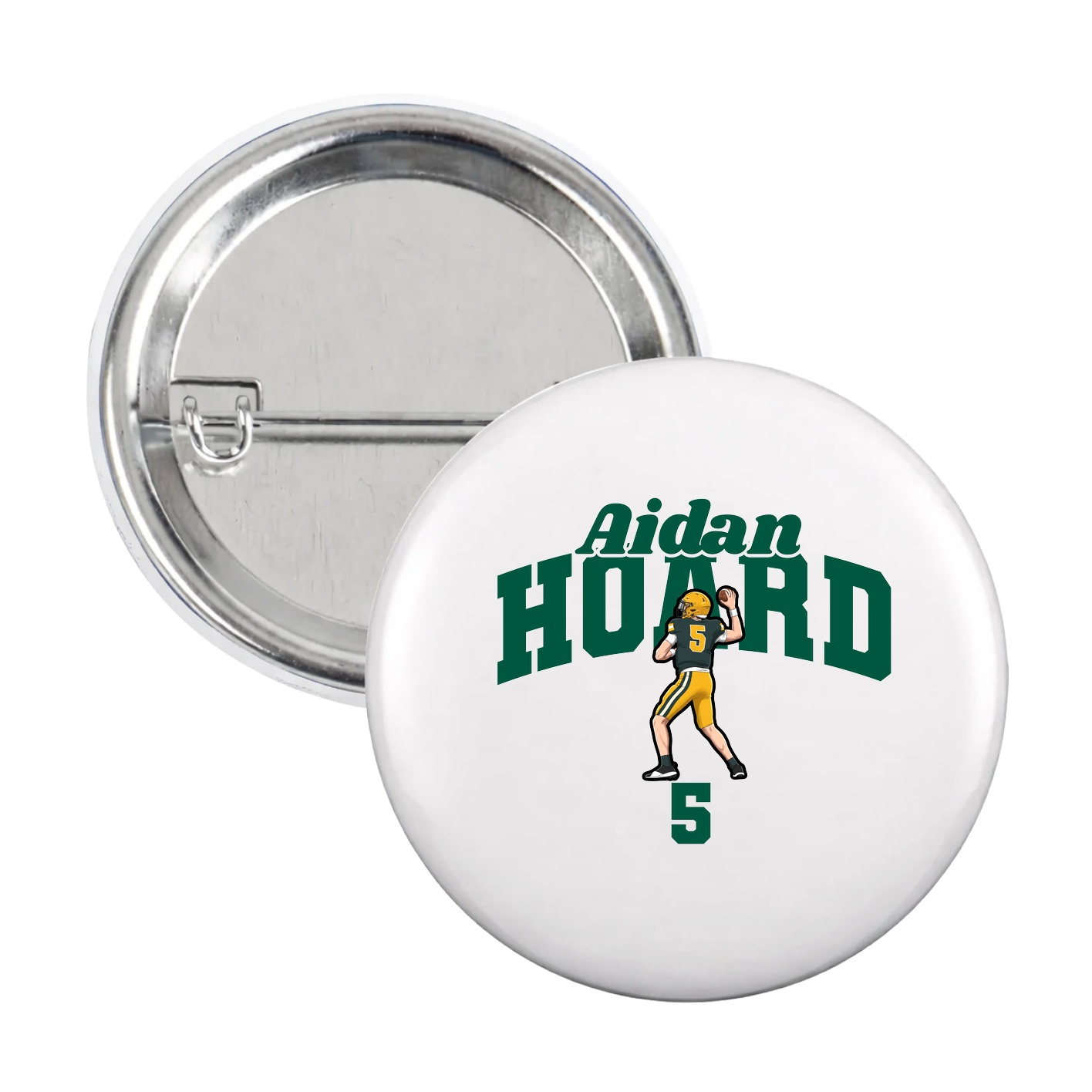 Game Day Button — Signature Arch in White