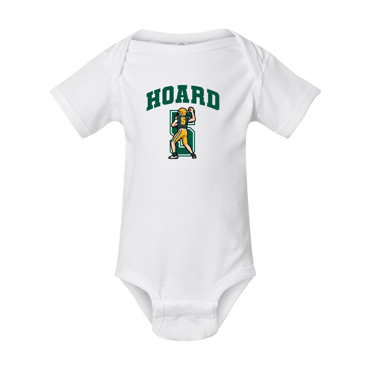 Baby Onesie — Number in White