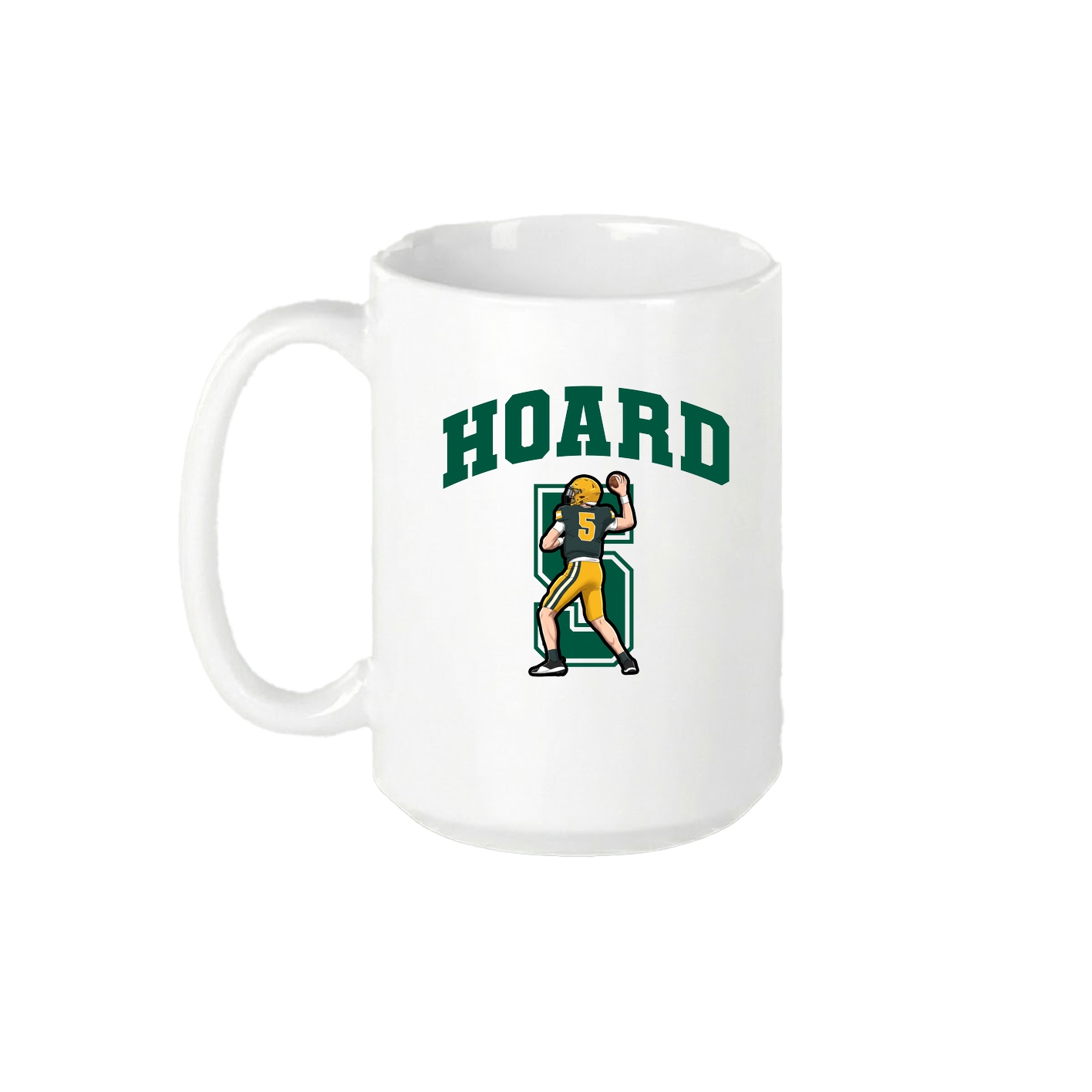 15oz Coffee Mug — Number in White