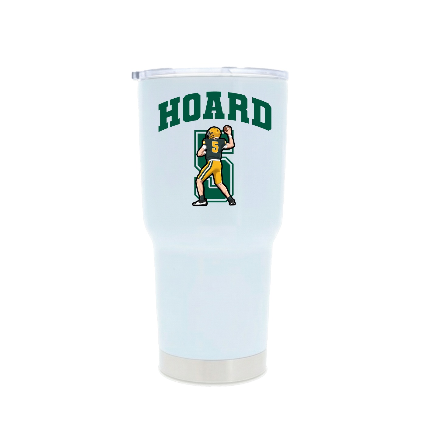 30oz Stainless Steel Tumbler — Number in White
