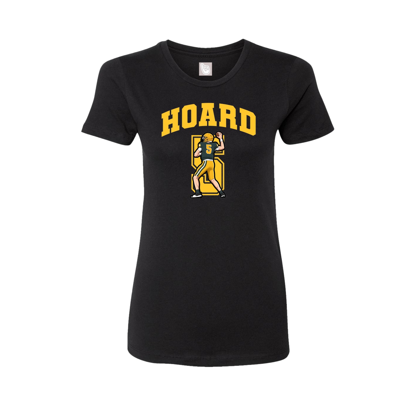 Womens Tee — Number in Black