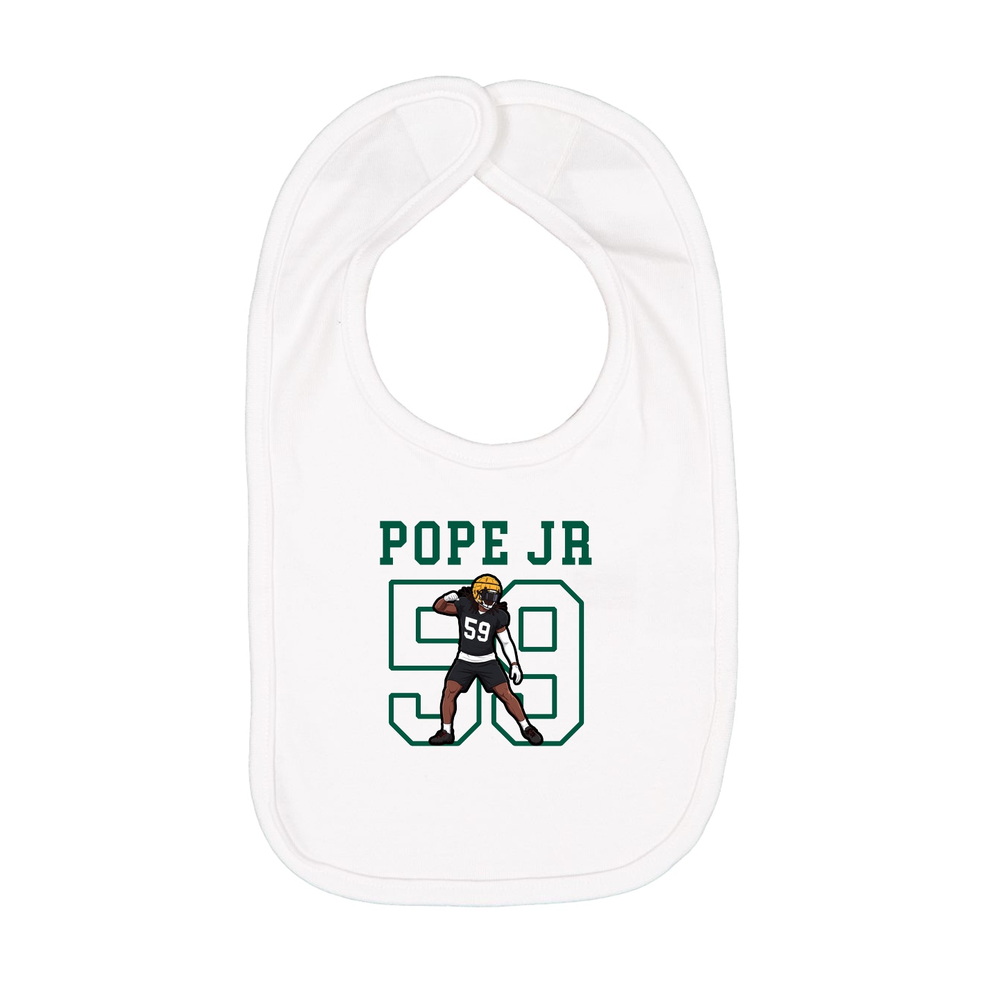 Infant Bib — Shirsey in White