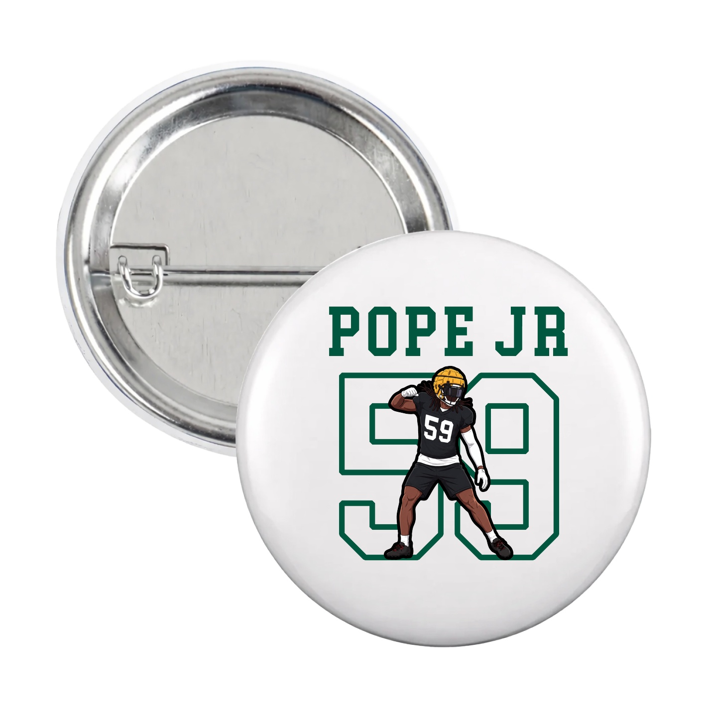 Game Day Button — Shirsey in White