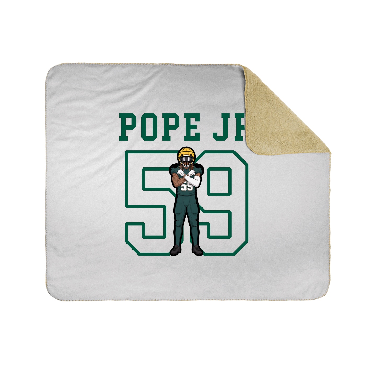 Throw Blanket — Shirsey in White