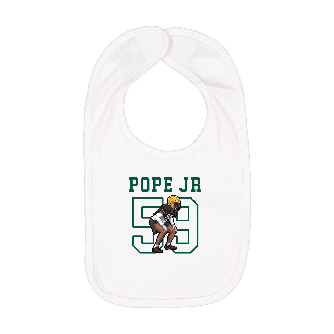 Infant Bib — Shirsey in White