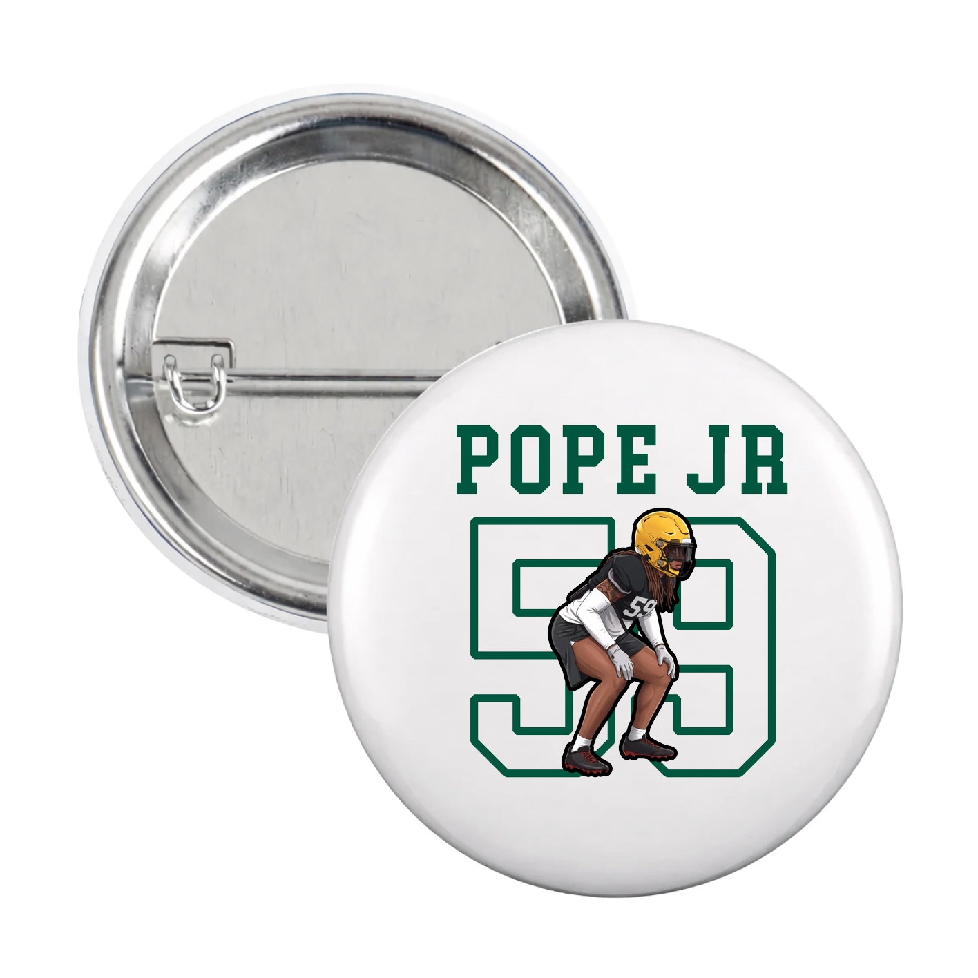 Game Day Button — Shirsey in White