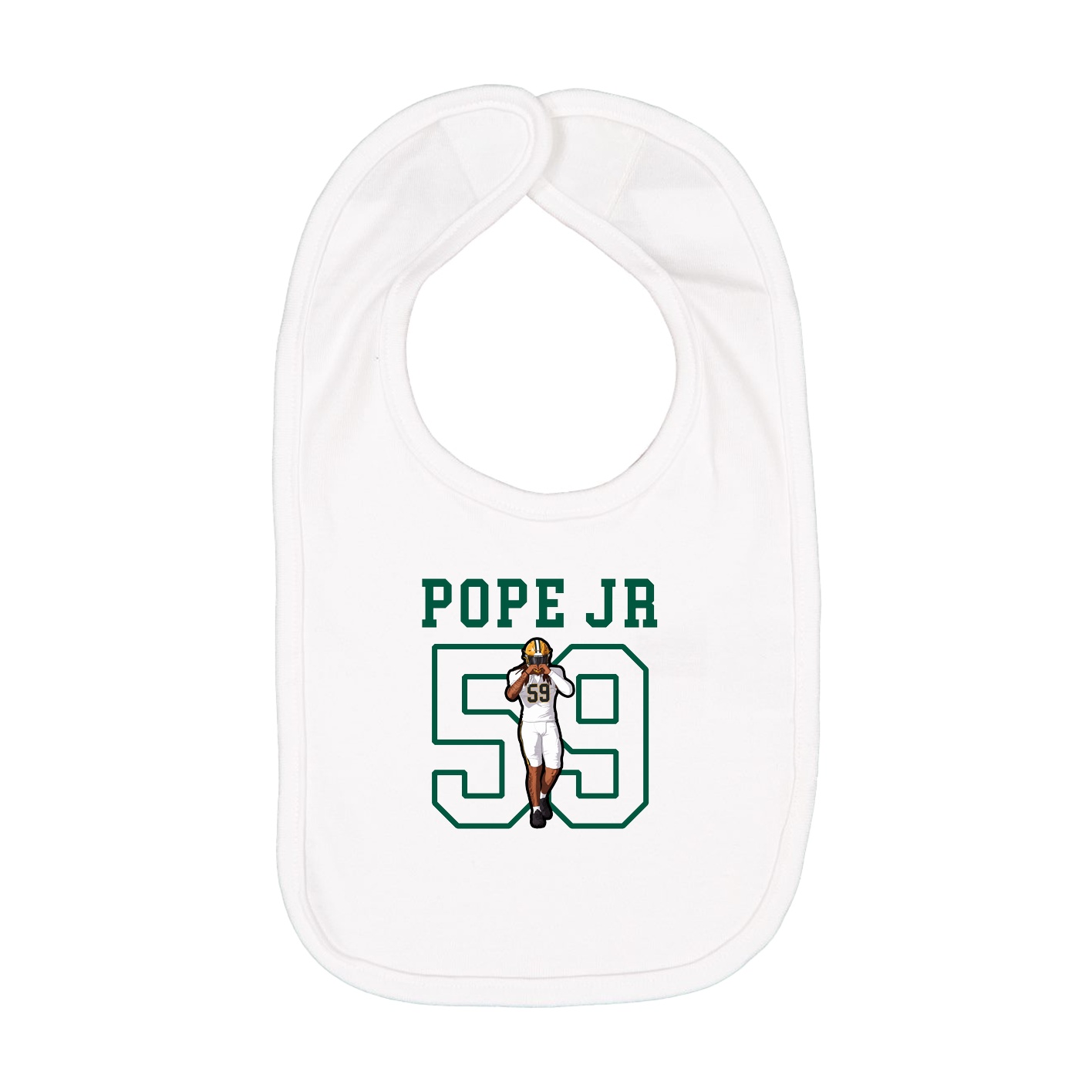 Infant Bib — Shirsey in White
