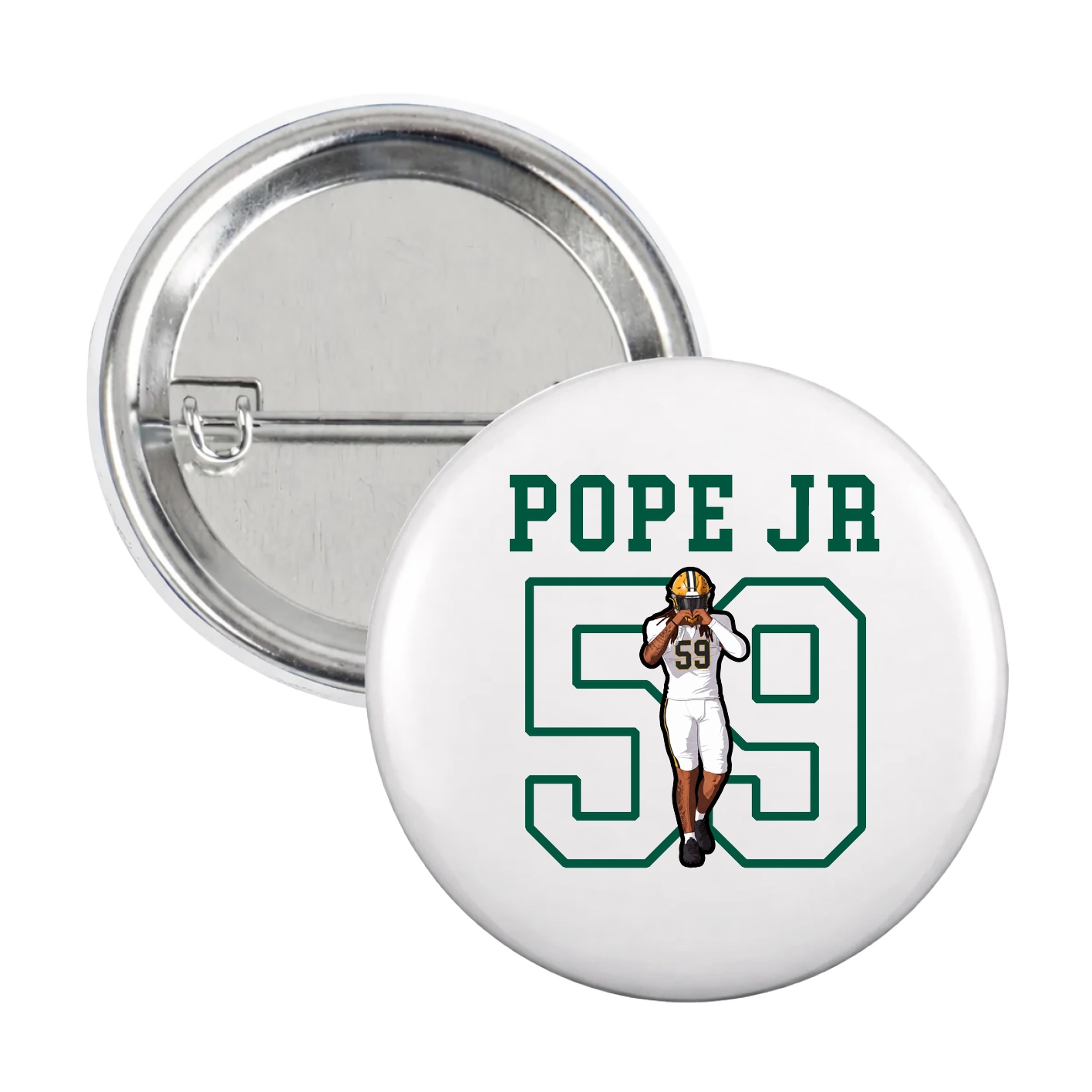 Game Day Button — Shirsey in White