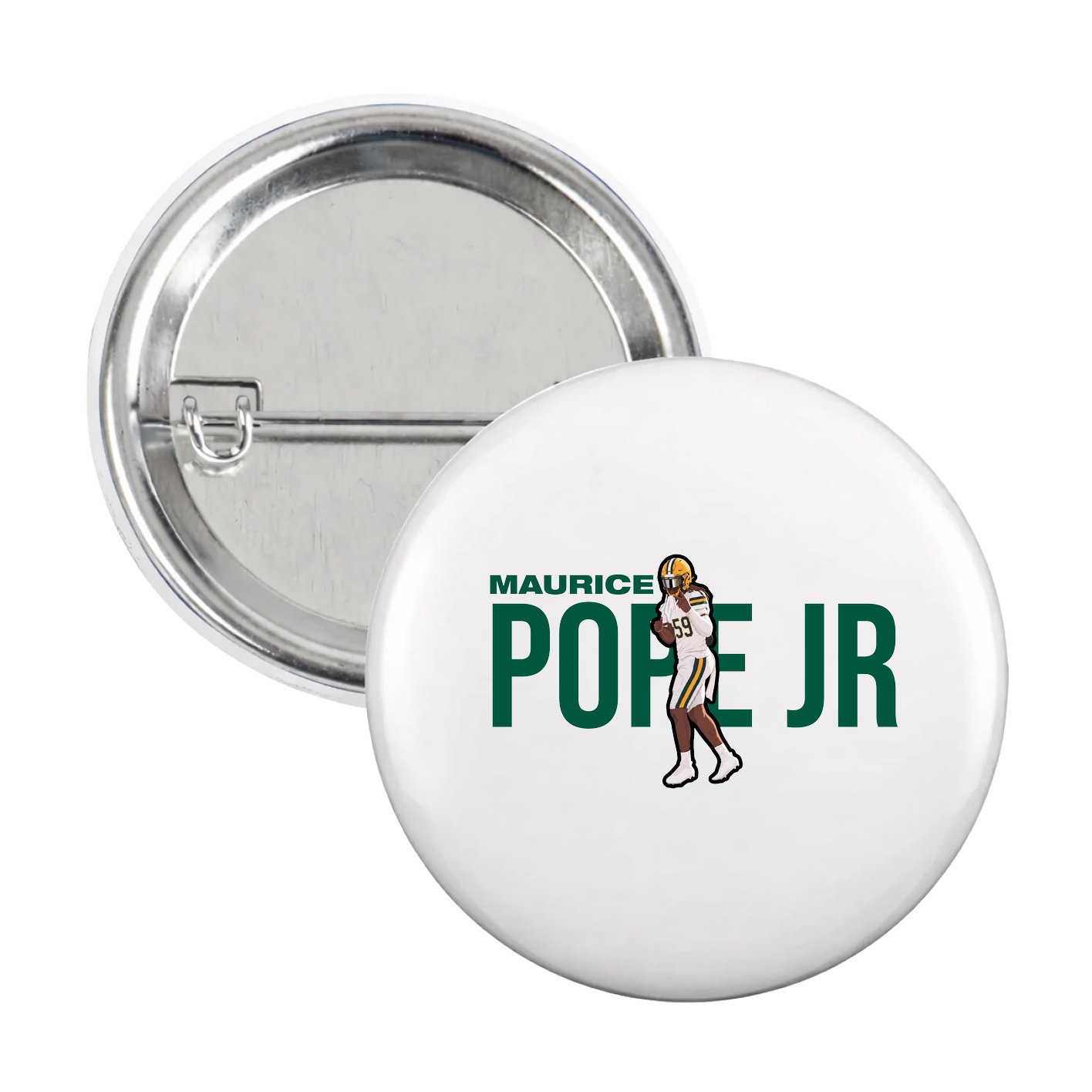 Game Day Button — Player Name in White