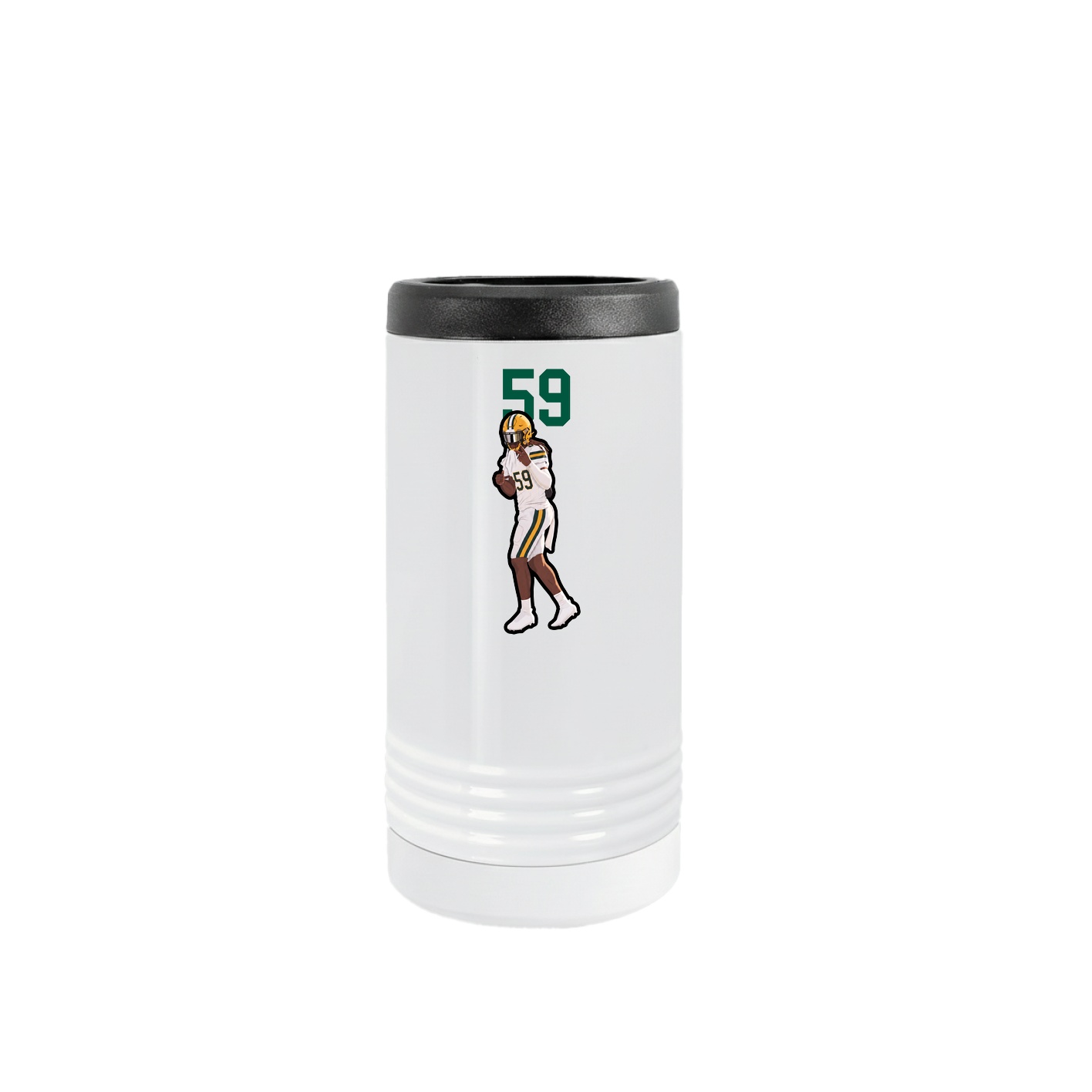 Slim Beverage Holder — Number Top in White
