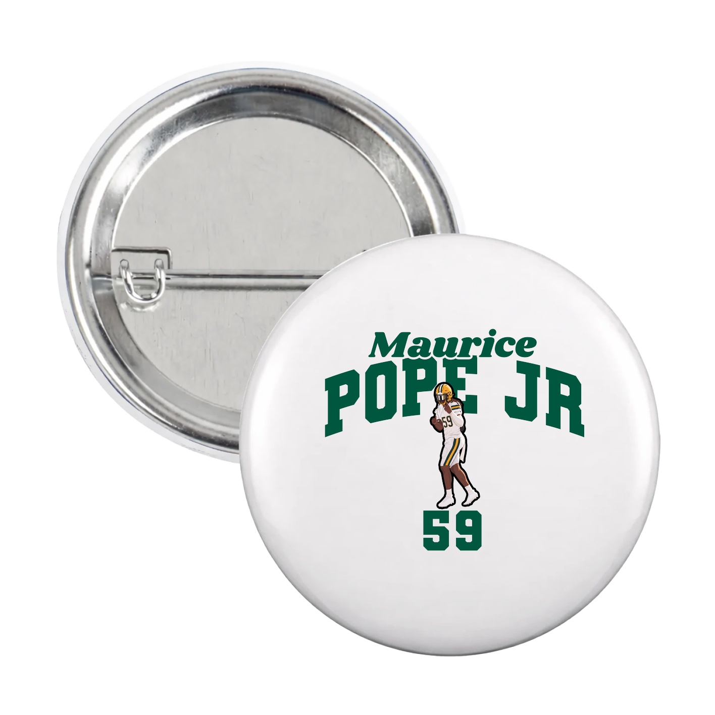 Game Day Button — Signature Arch in White