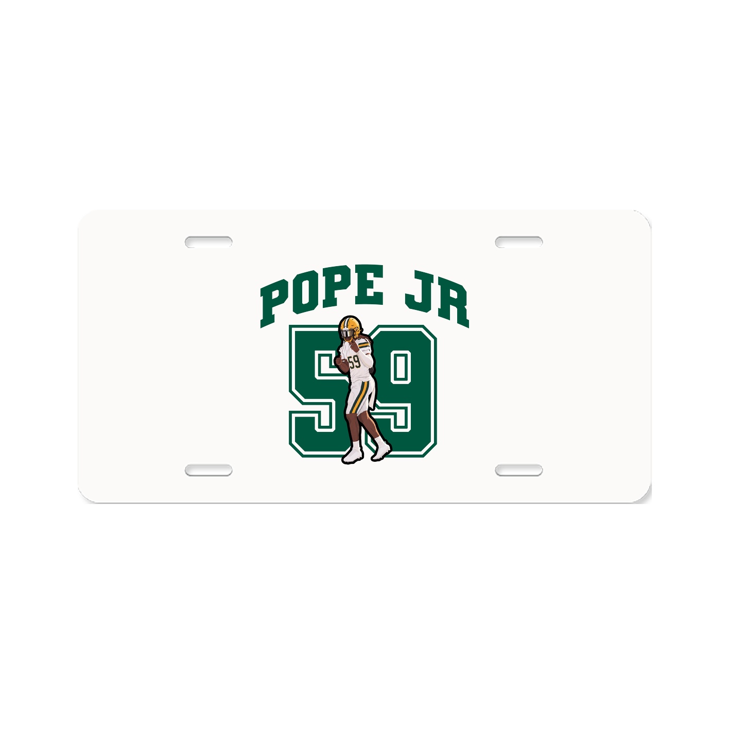 License Plate — Number in Classic