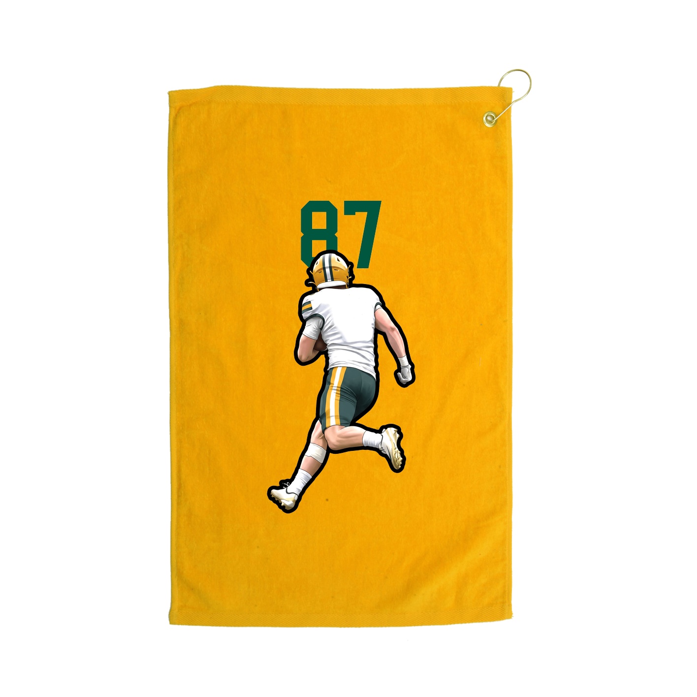 Golf Towel — Number Top in Gold
