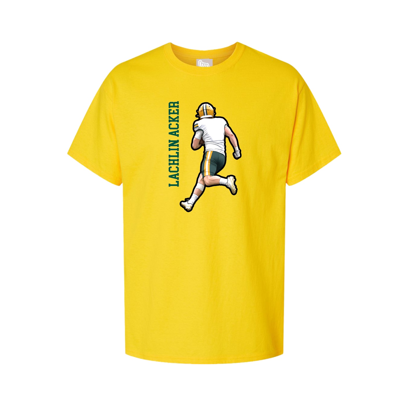 Tee — Name Vertical in Gold