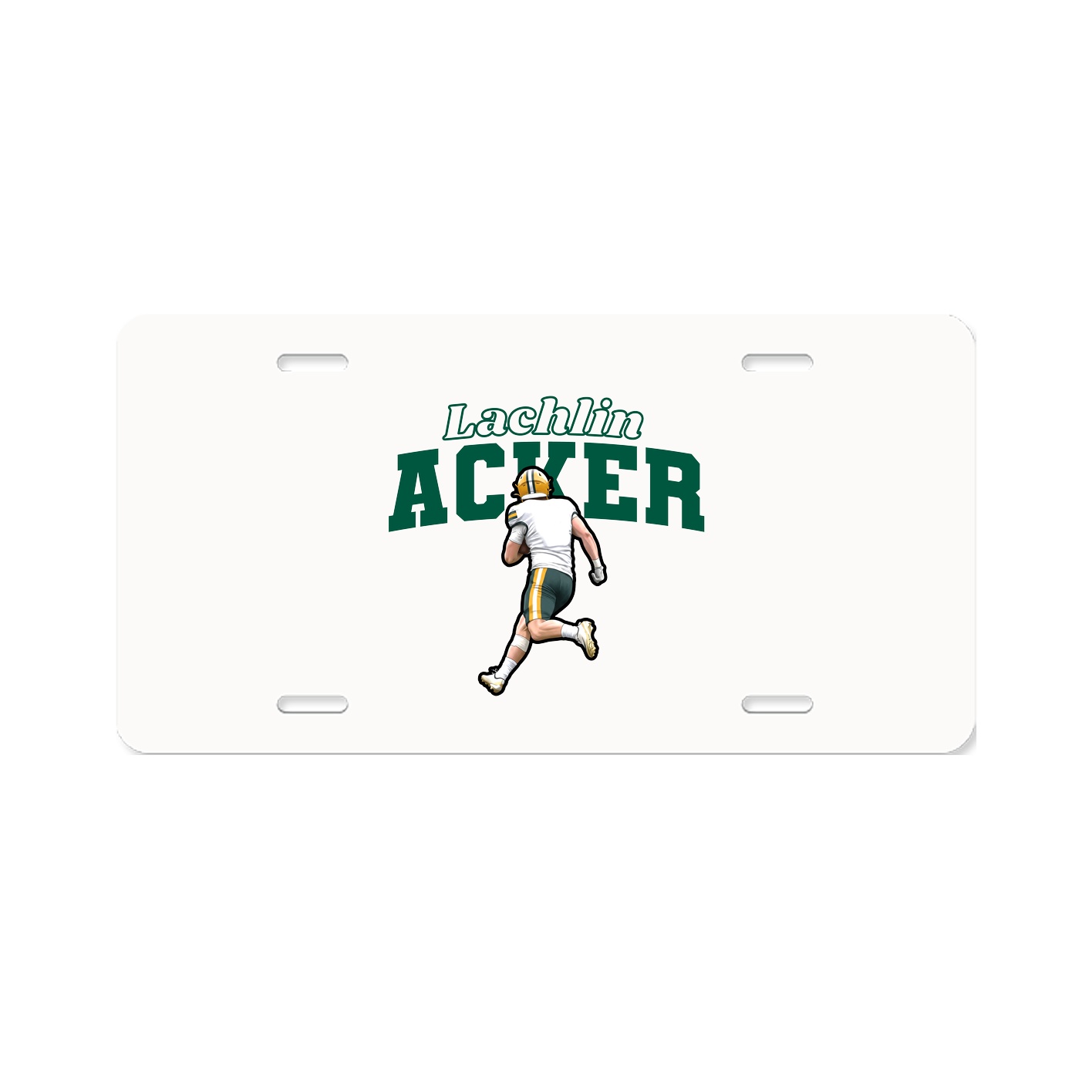 License Plate — Name Arch in Classic