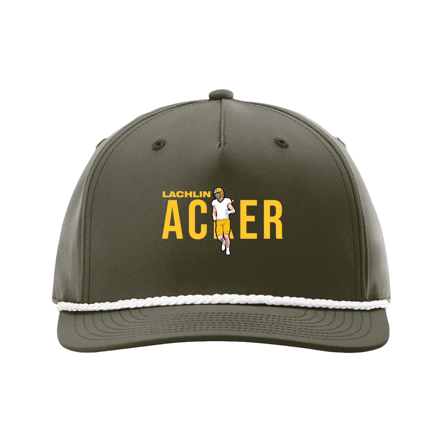 Five-Panel Classic Rope Cap — Player Name in Green