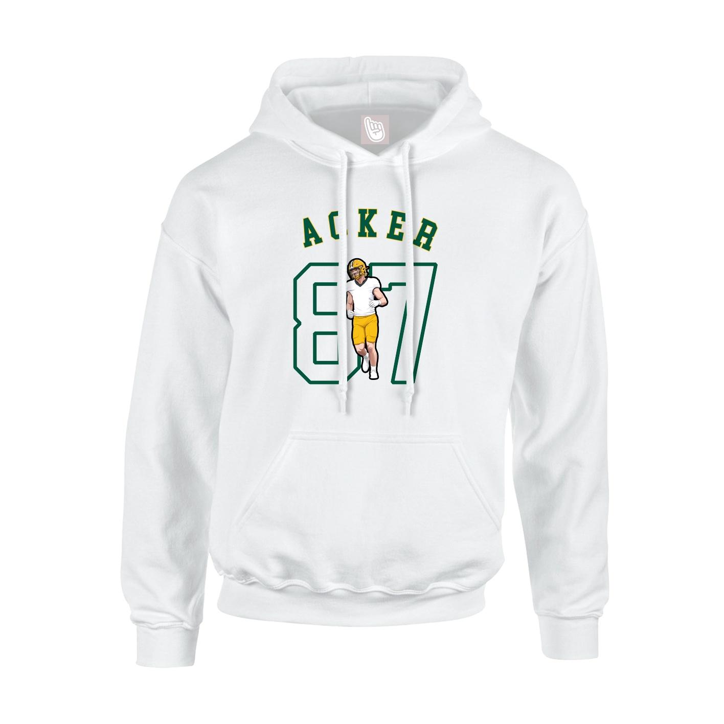 Youth Hoodie — Shirsey Arch in White