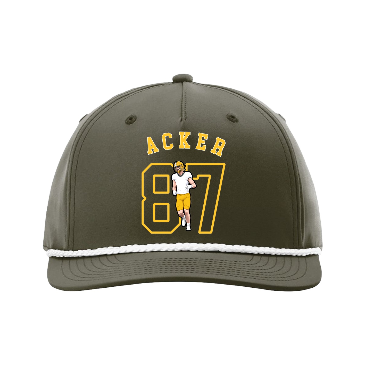 Five-Panel Classic Rope Cap — Shirsey Arch in Green