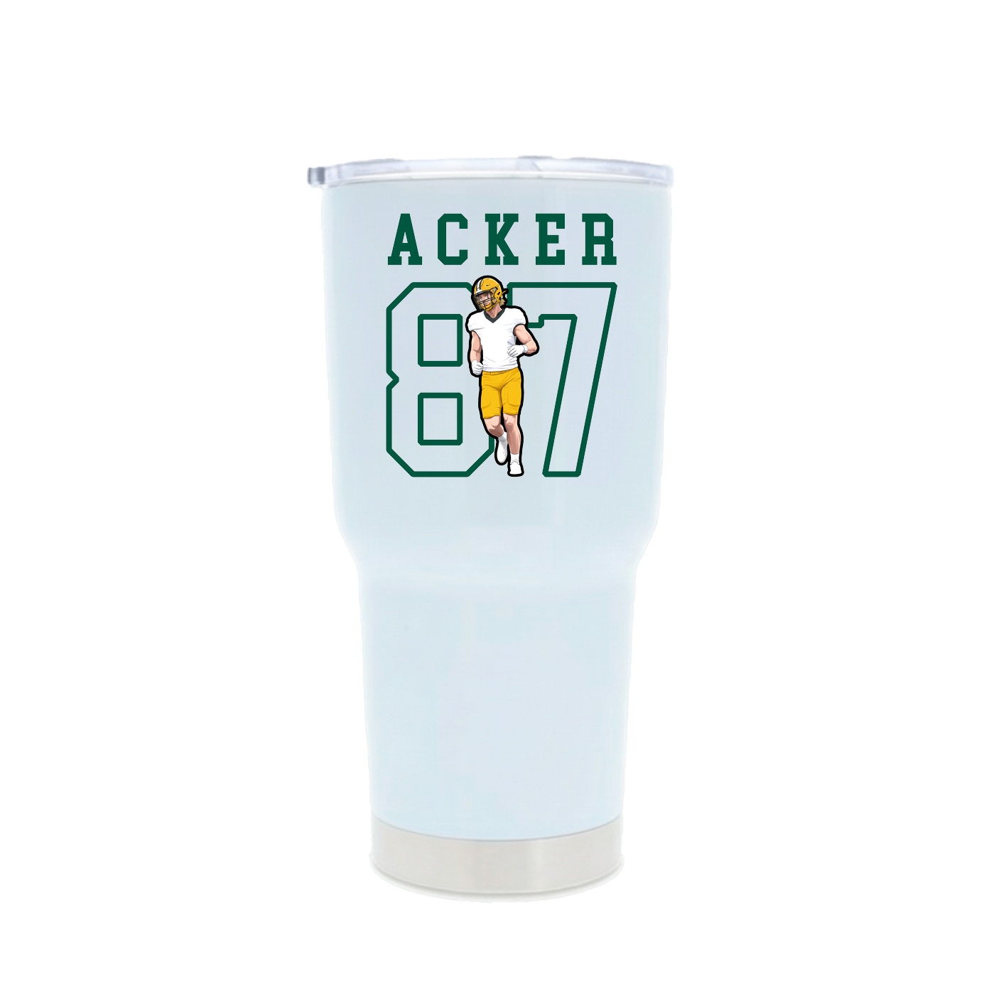 30oz Stainless Steel Tumbler — Shirsey in White
