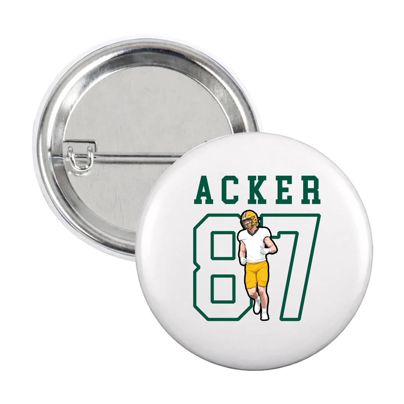 Game Day Button — Shirsey in White