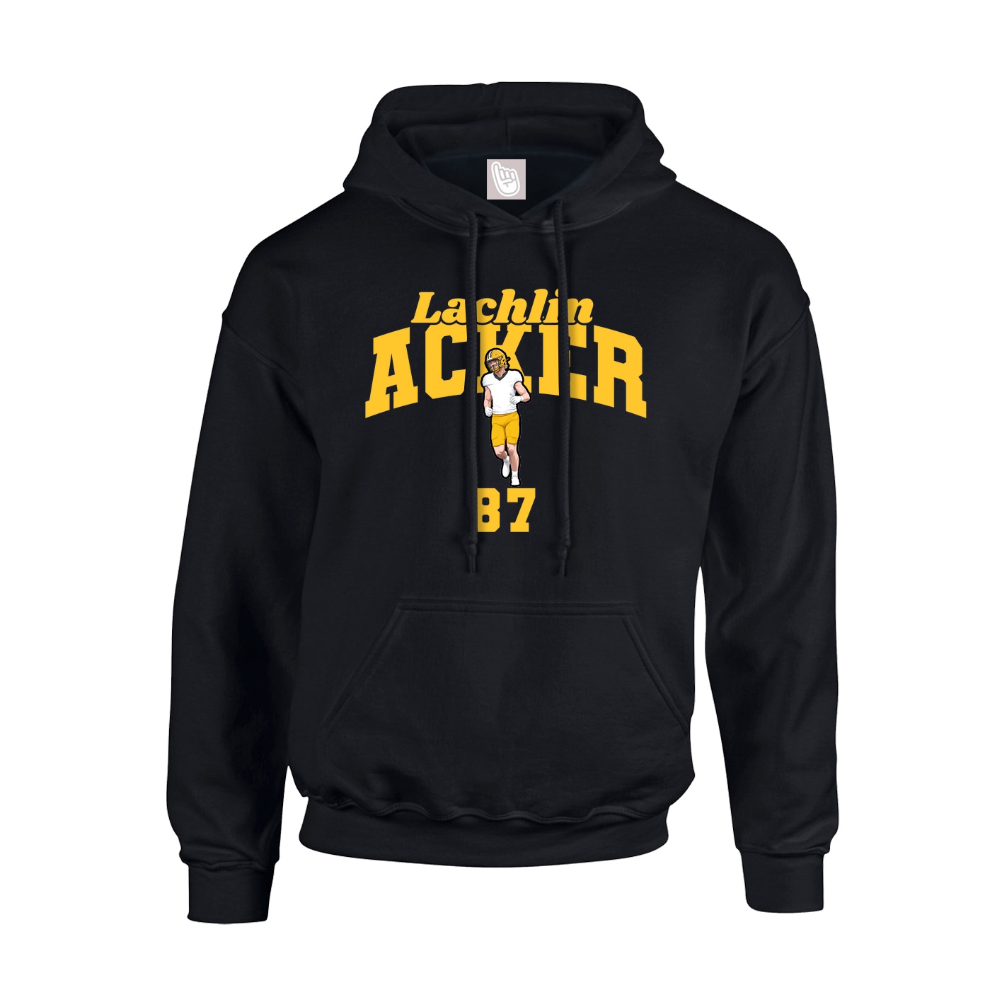 Youth Hoodie — Signature Arch in Black